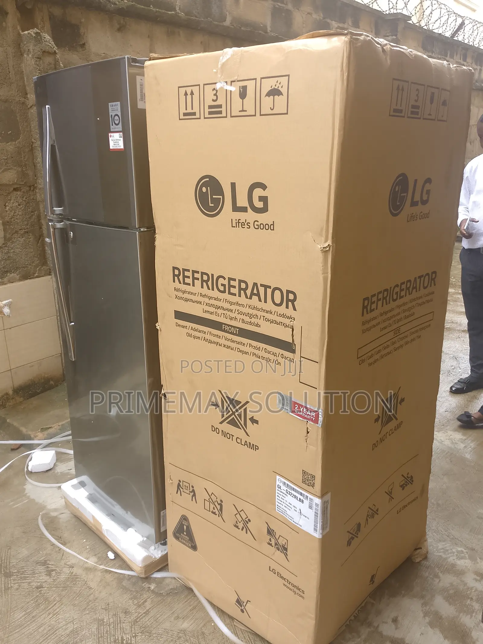 Lg 308l Double Door Fridge Gl-G322rlbb – Smart Inverter, 3 Star Rating