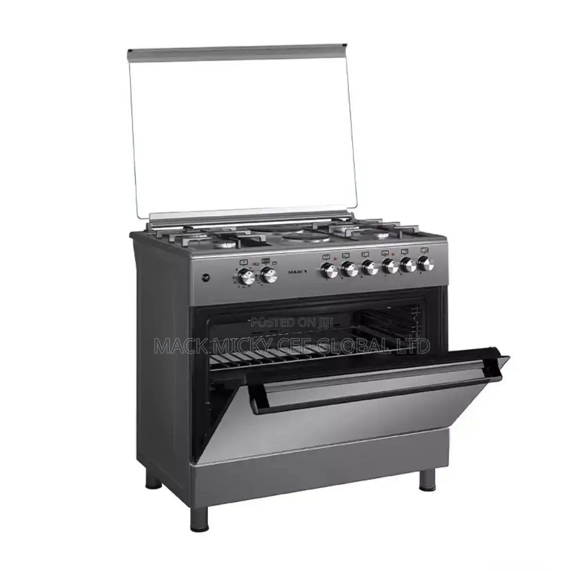 Maxi Gas Cooker 60x90 Cm (4+2) Burners Matte Inox (Tr)