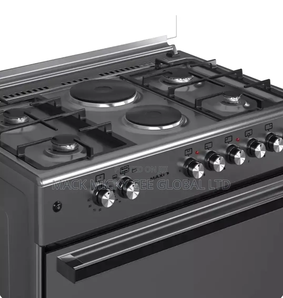 Maxi Gas Cooker 60x90 Cm (4+2) Burners Matte Inox (Tr)