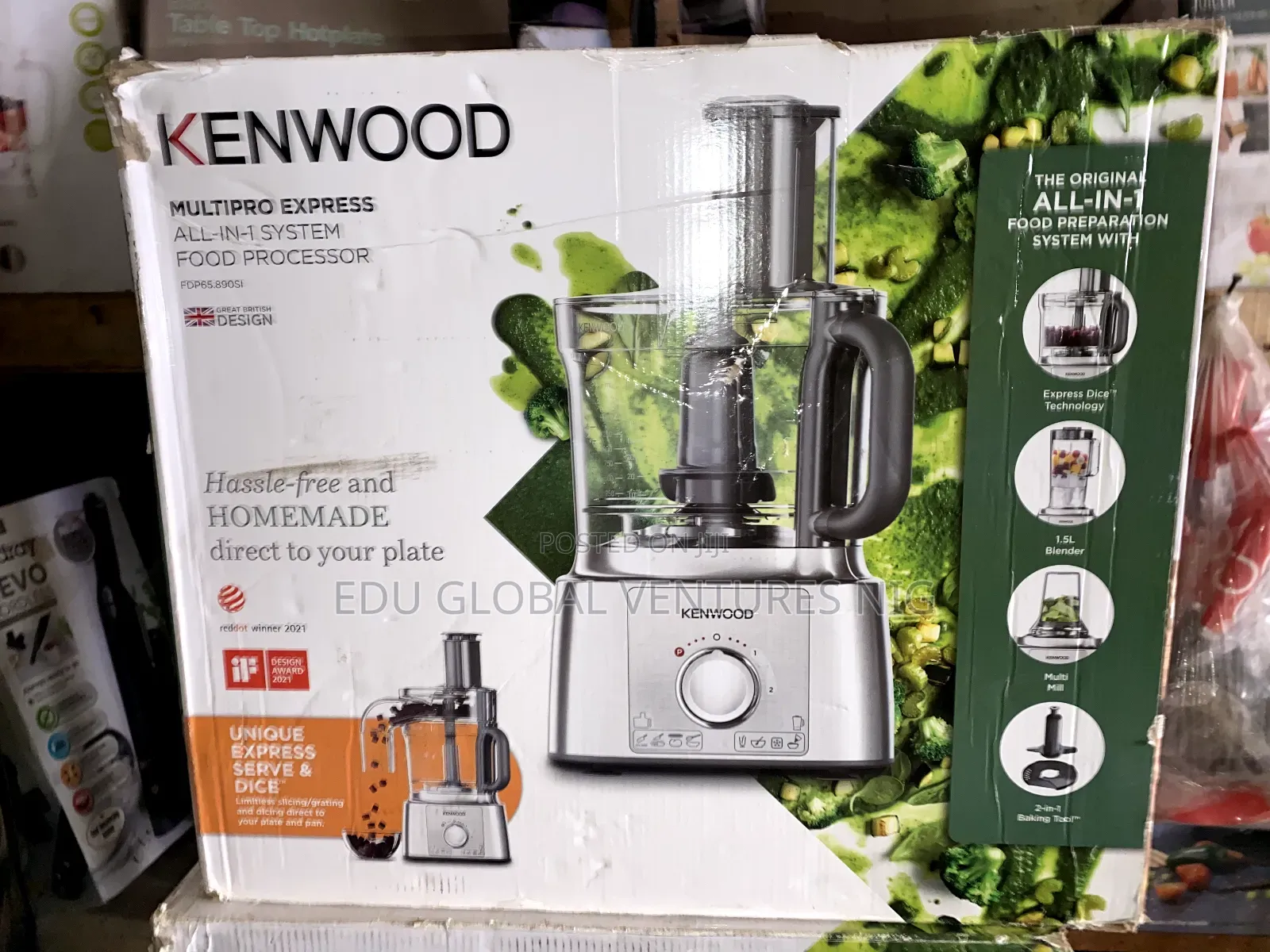 Kenwood Multipro Express All in 1 System Food Processor.