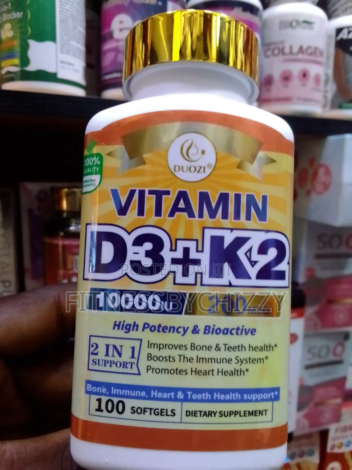 Douzi Vitamin D3k2 10,000iu X 100 Softgels