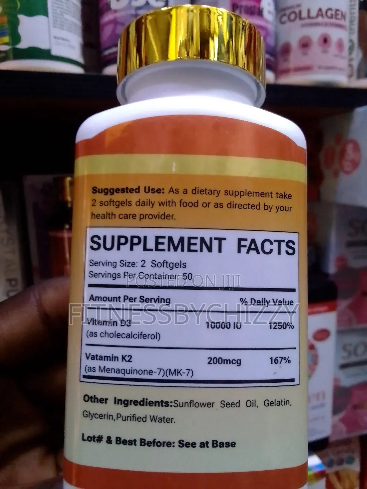 Douzi Vitamin D3k2 10,000iu X 100 Softgels