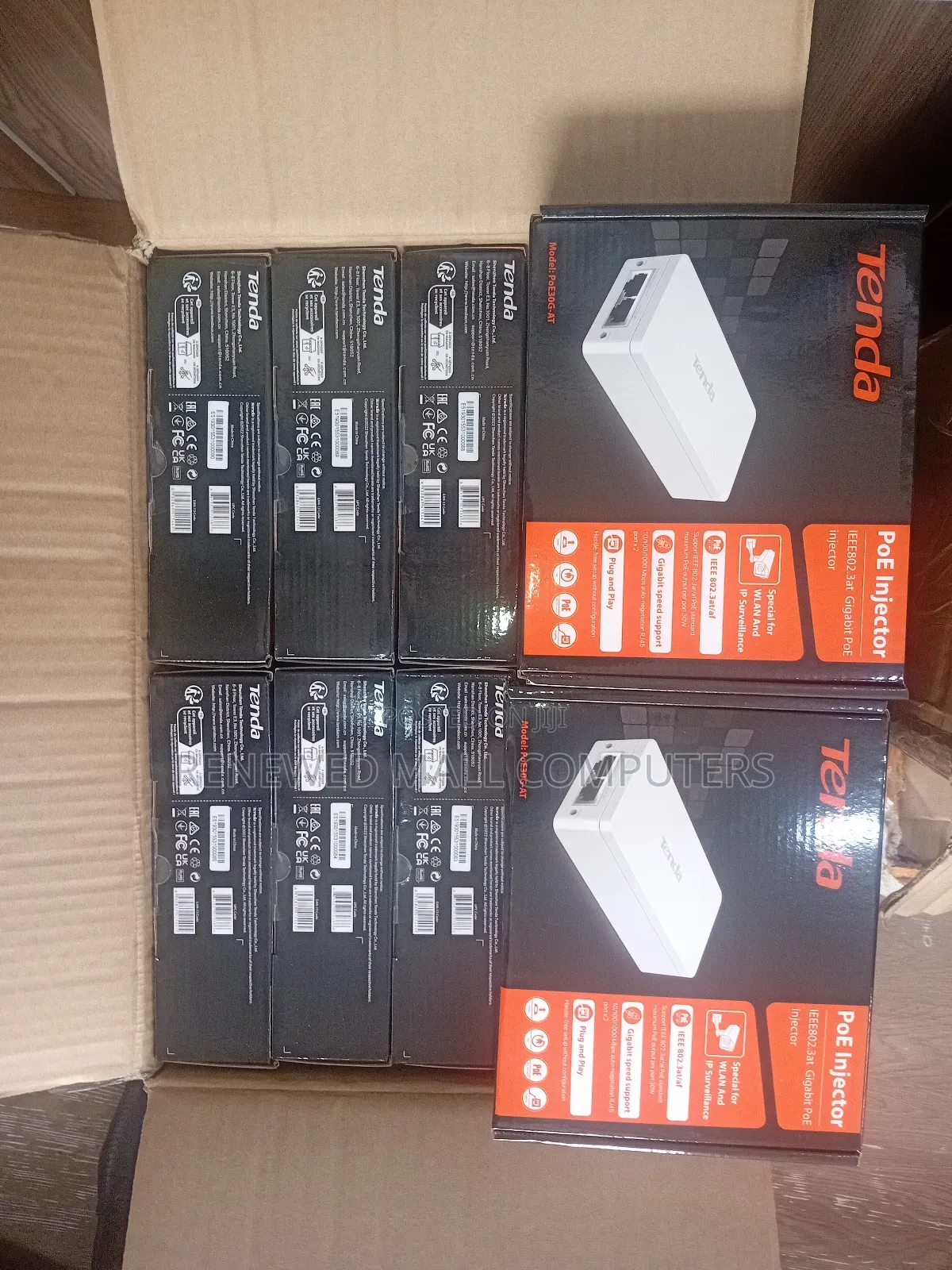 Tenda Poe Injector Ieee802.3at Gigabit Injector