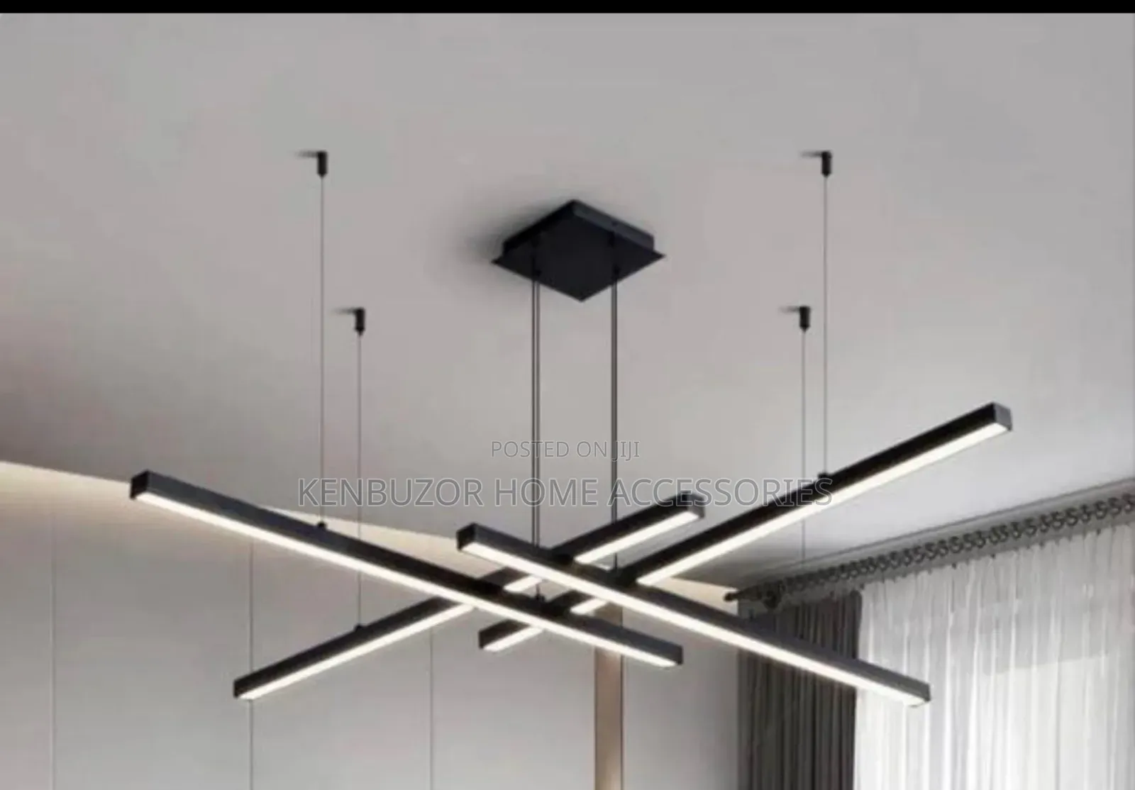 Long Strip Indoor Pendant Light Chandelier