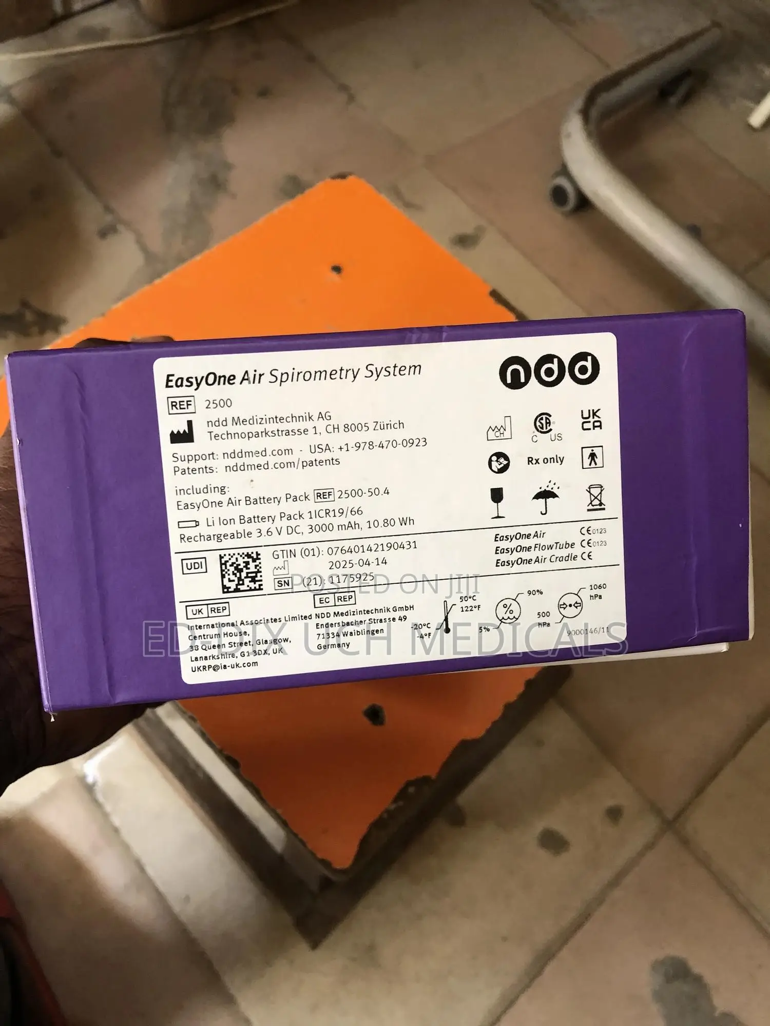 Portable Easyone Air Spirometer.