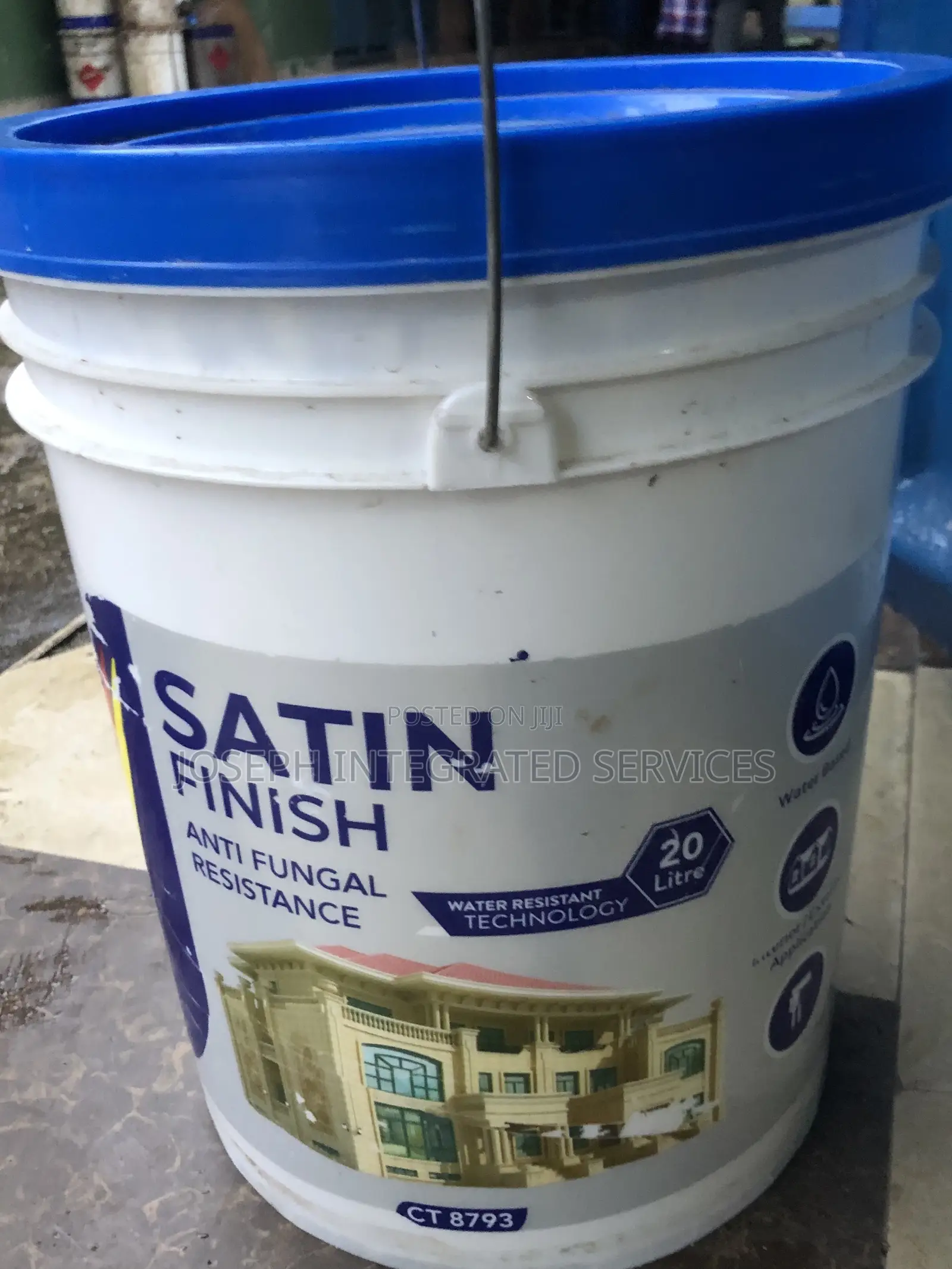 20liters Satin Finish Antifungal Resistance Paint (Brilliant White)