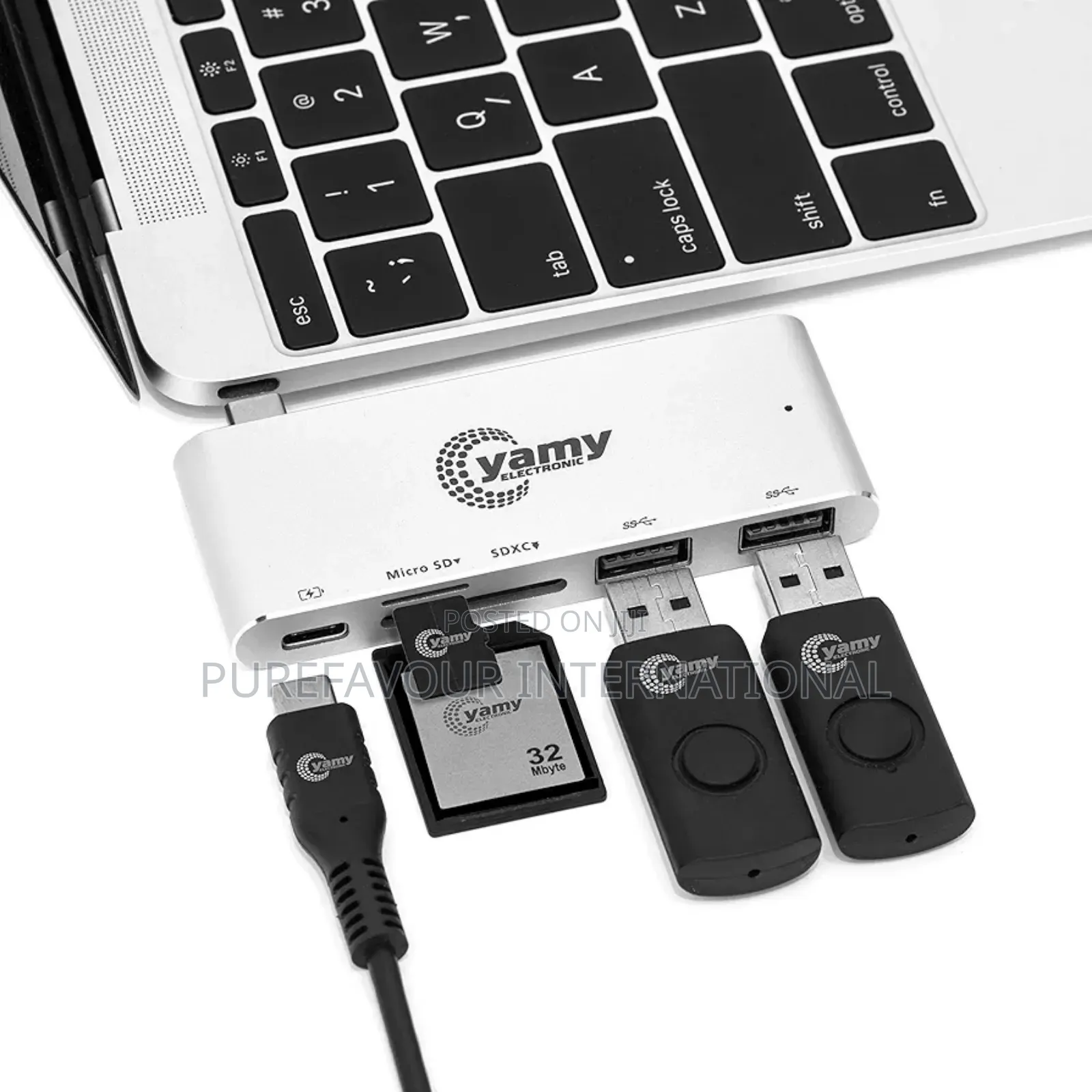 Tokunbo Yamy 5-in-1 Usb-C Multi Hub Adapter With Power Delivery