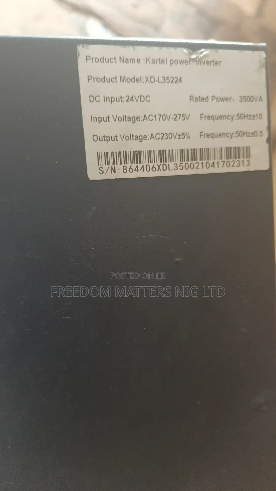 3.5 Kva 24v Kartel Inverter