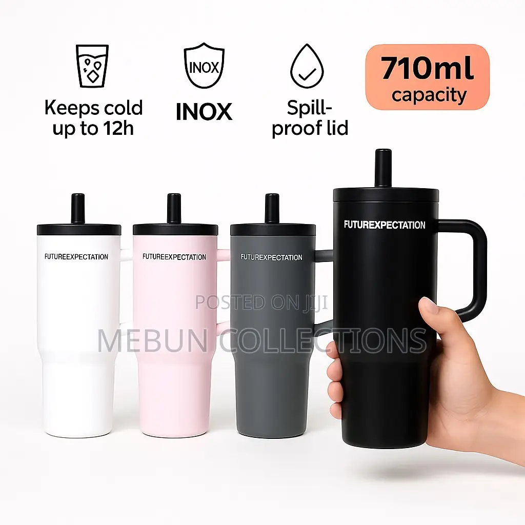 710ml High Quality Stainless Steel Vacuum Insulated Cup With Straw