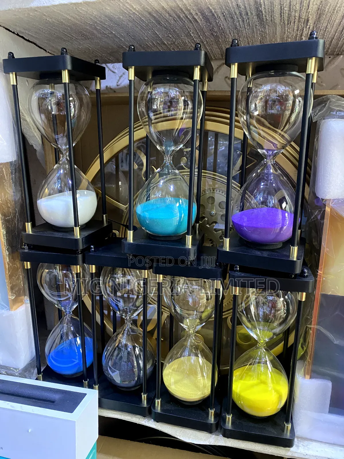 Decorative Wooden Hourglass Sand Timer, 30 Minute Sandglass for Study