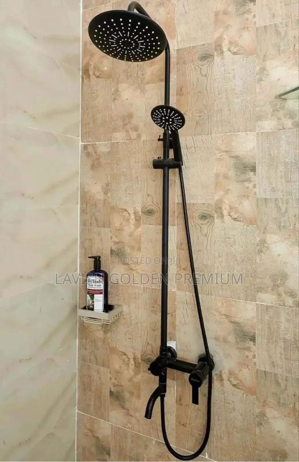 Original Black Standing Shower