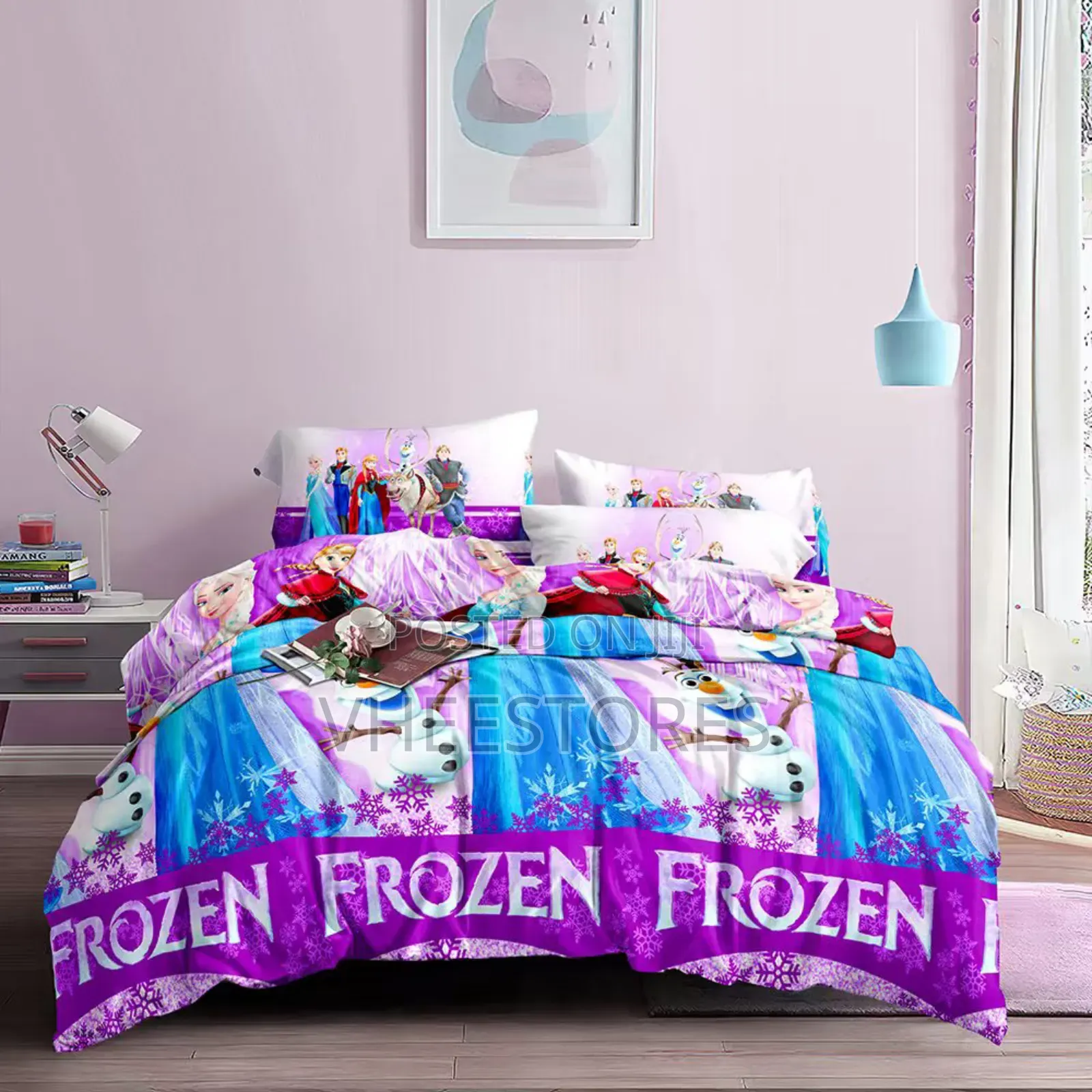 Female Cartoon Character Bedding for Kids