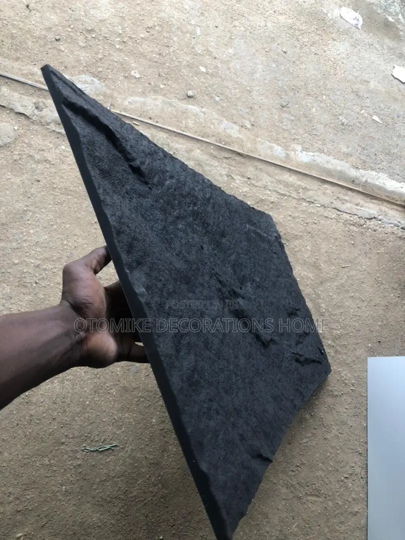 Black Color Pu (Polyurethane) Stone Wall Panels