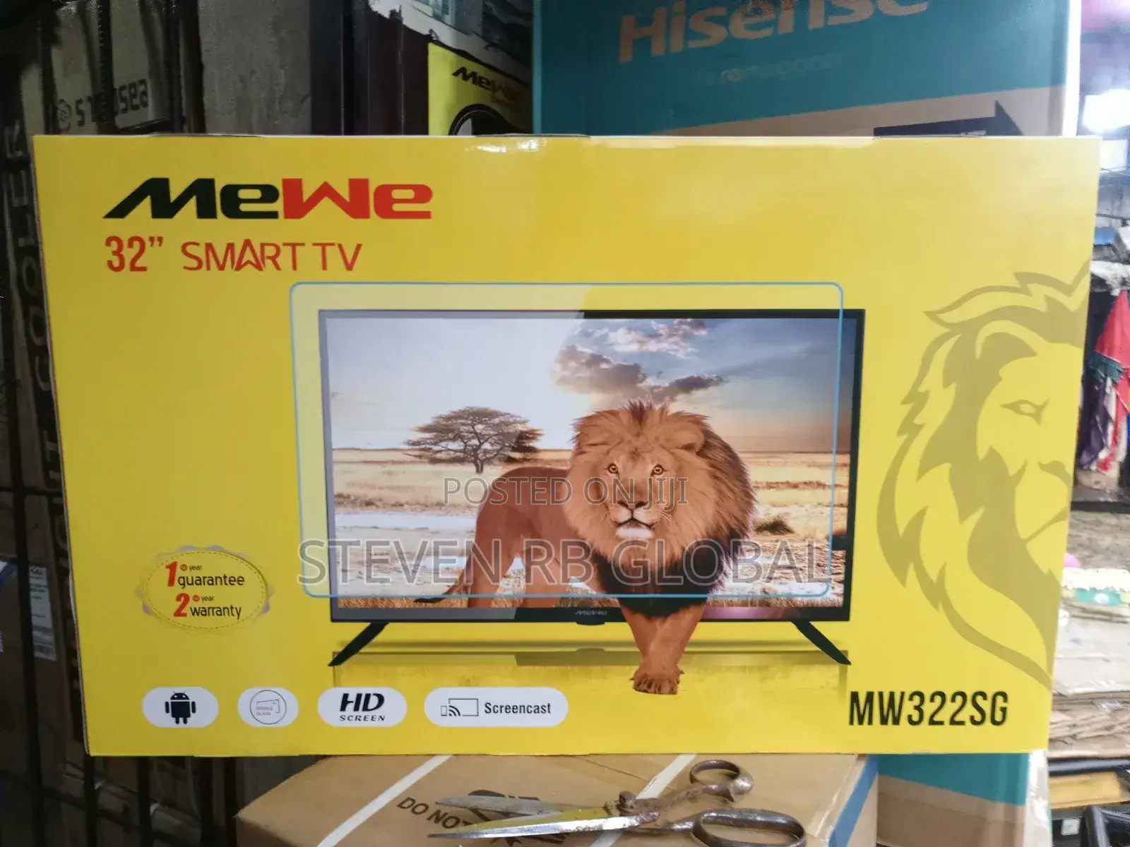 Mewe 32" Smart Led Television | Mw323s (Frameless Design)