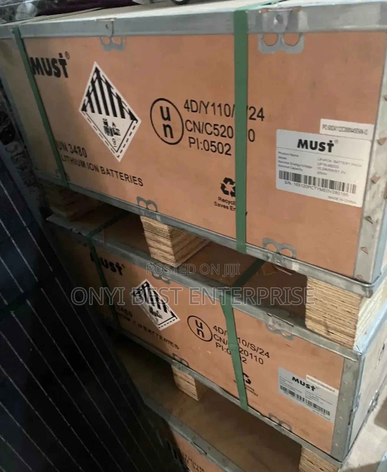 Must Lithium Ion Battery 15kw 48v Brand New