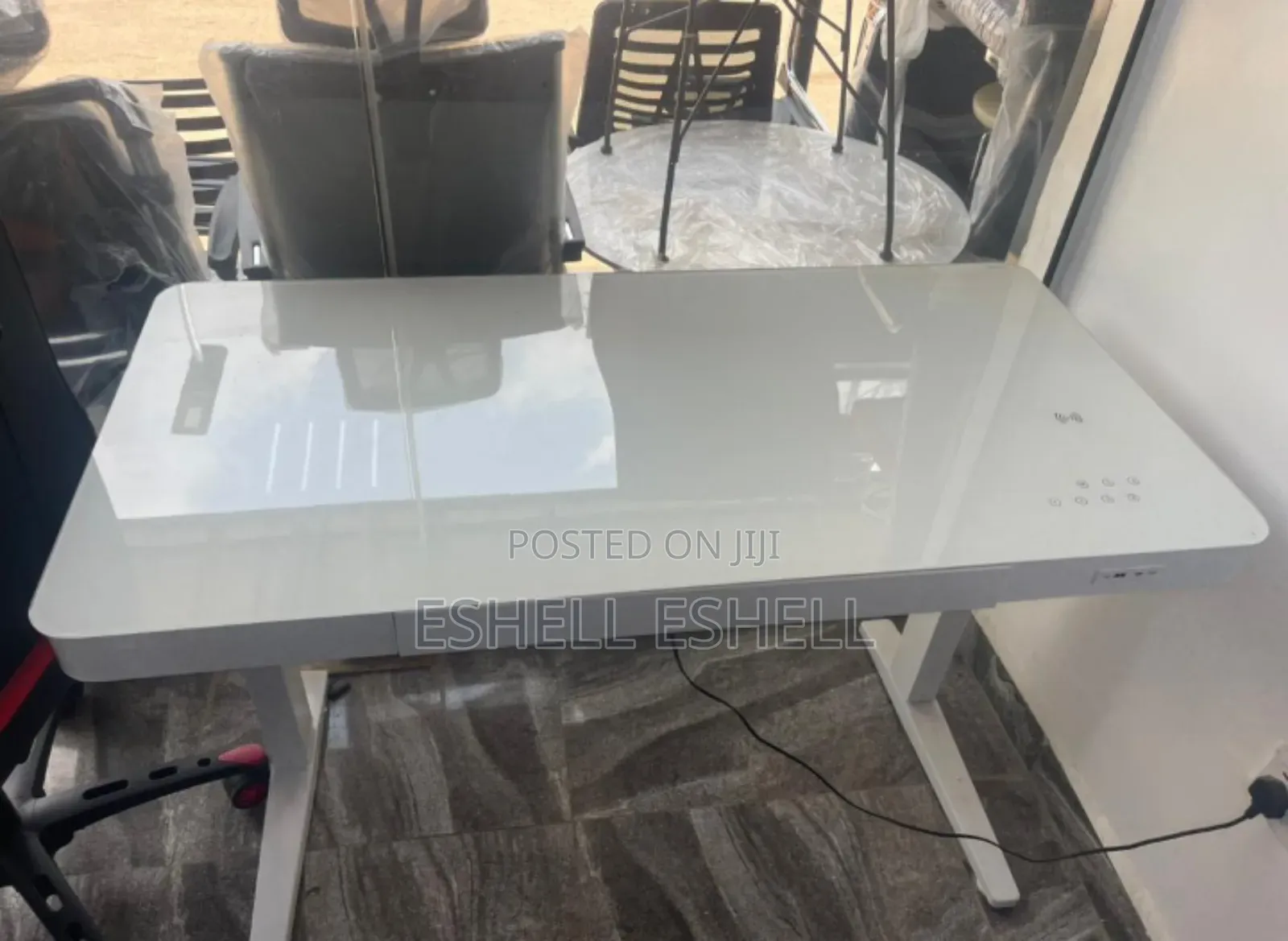 Tempered Glass Electric Table With Soft Touch Control