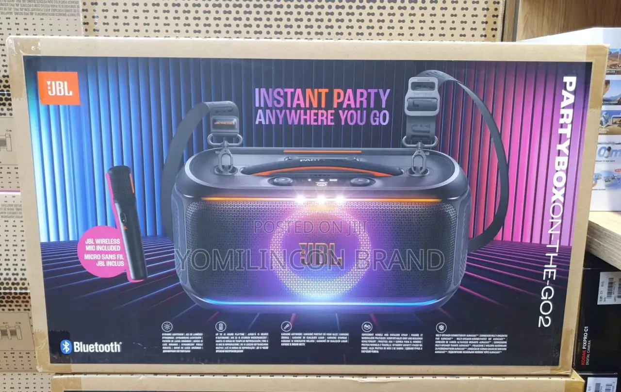 JBL Partybox on the Go 2 Portable Party Speaker - Black