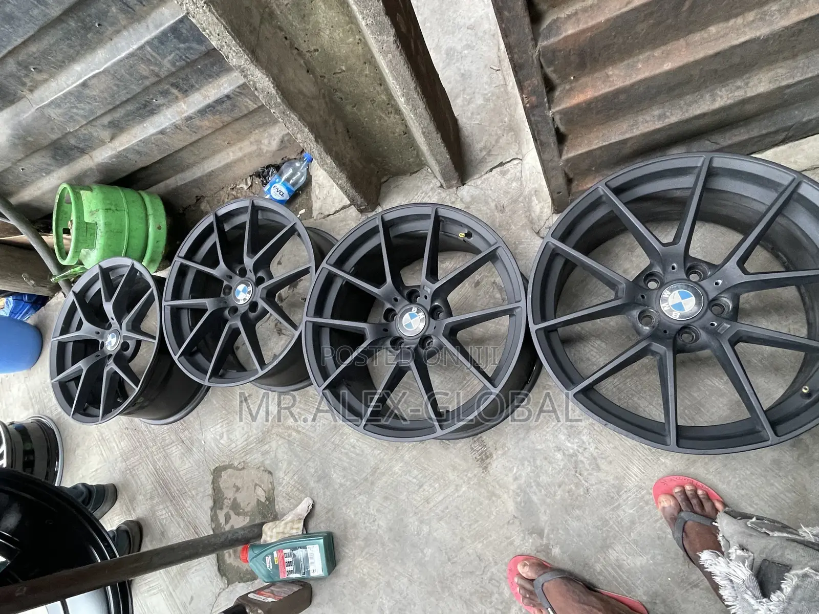 Original 19 Inches BMW Rim Front and Back Math Black