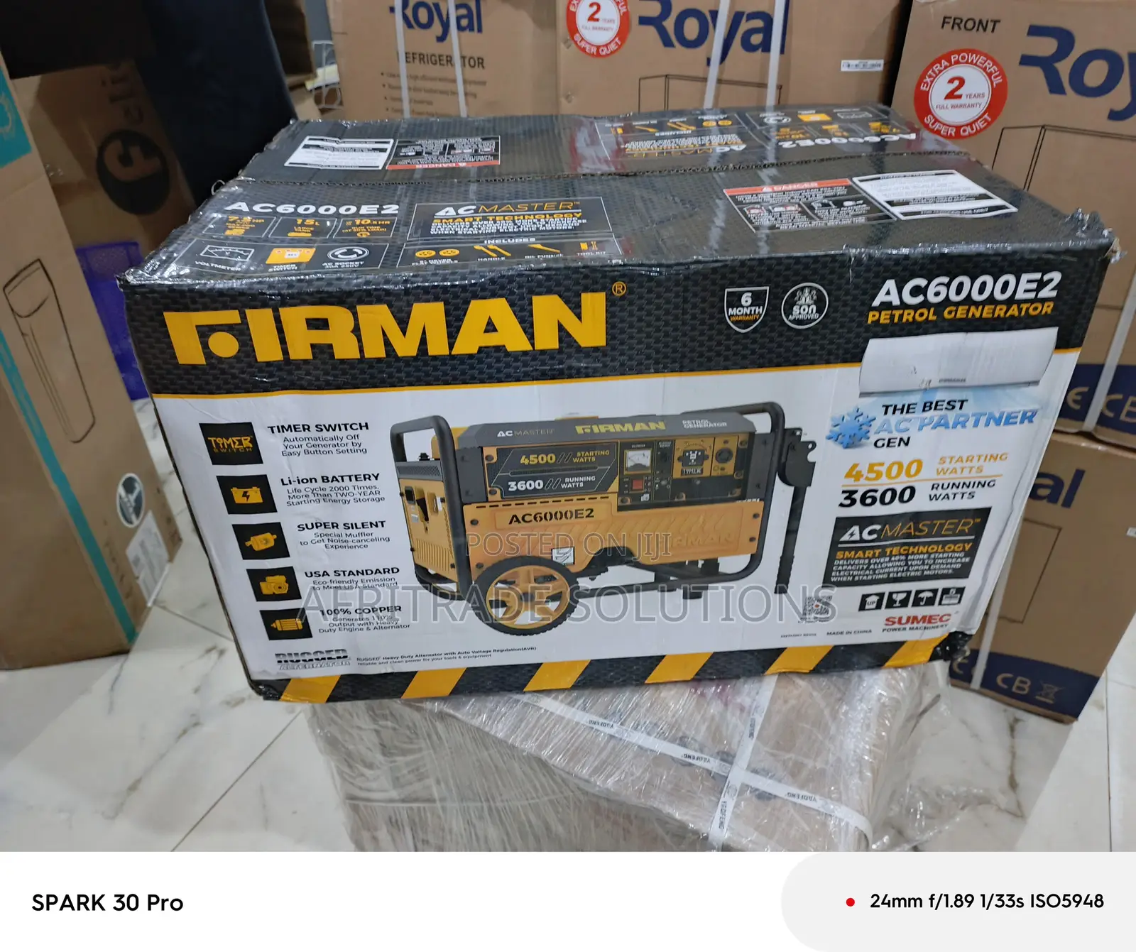 Firman 4.5kva Ac6000e2 – Strong Reliable Petrol Generator