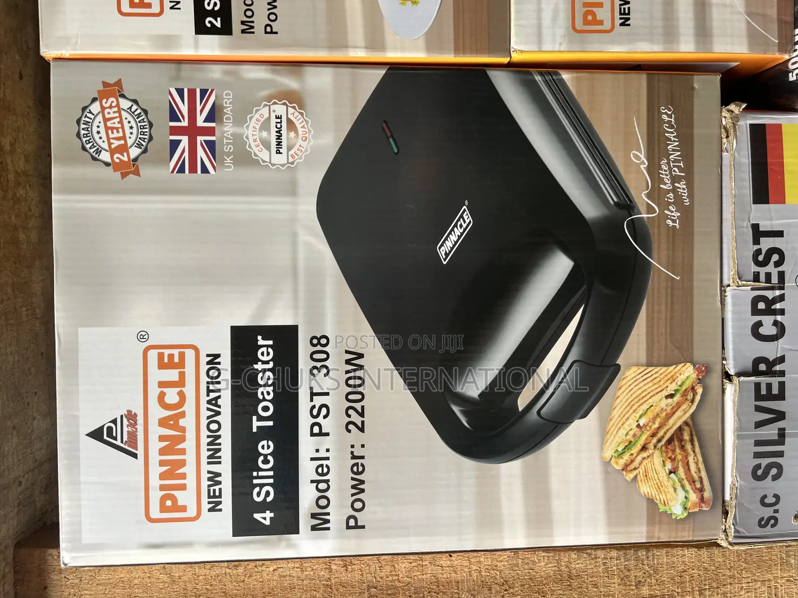 Pinnacle 4 Slice Toaster-2200w