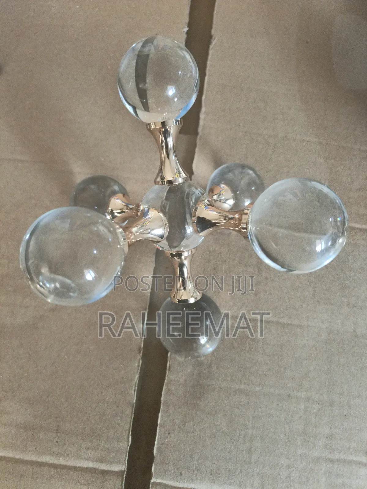 Glass and Gold Figurine