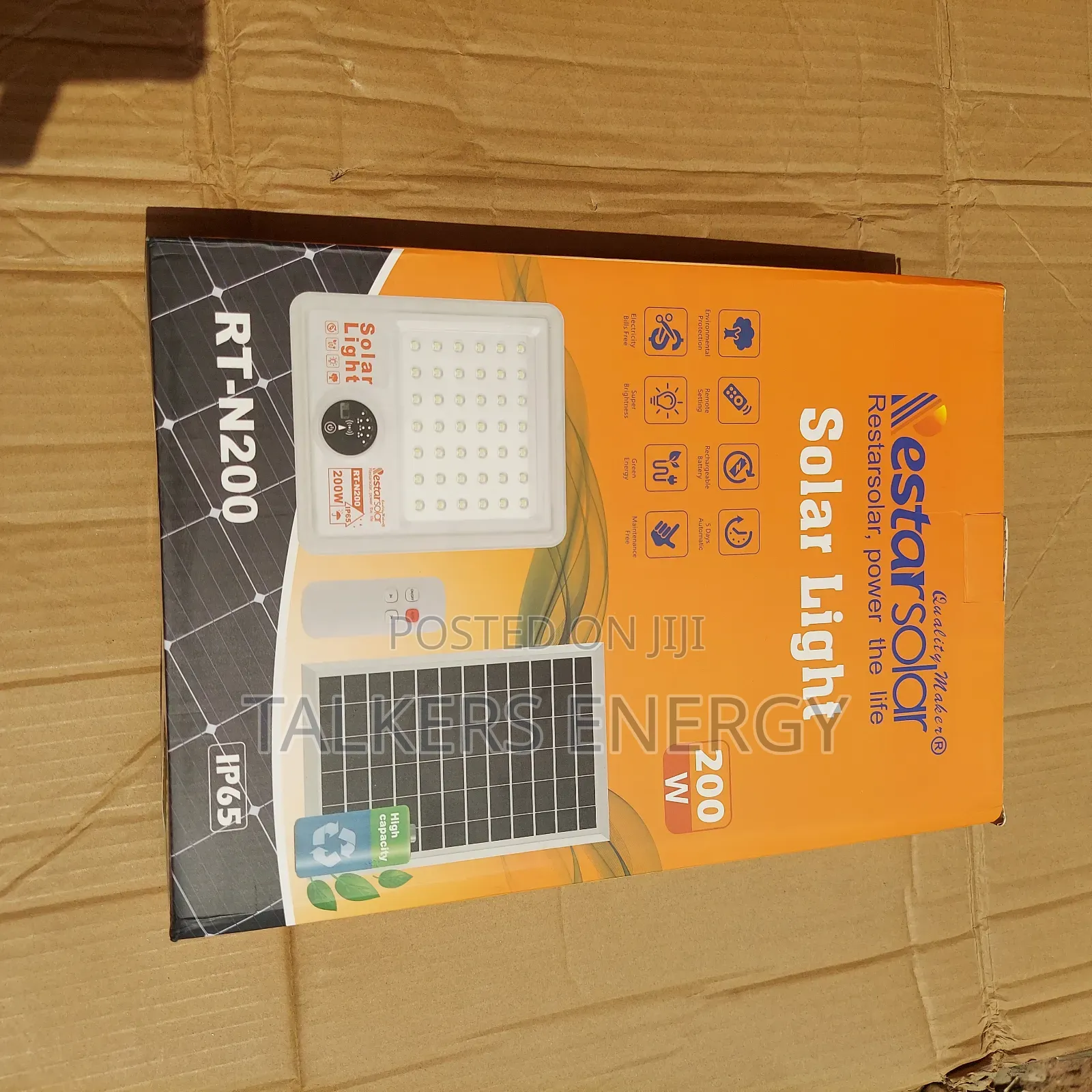 200w Waterproof Solar Light Rt-N200 for Compounds