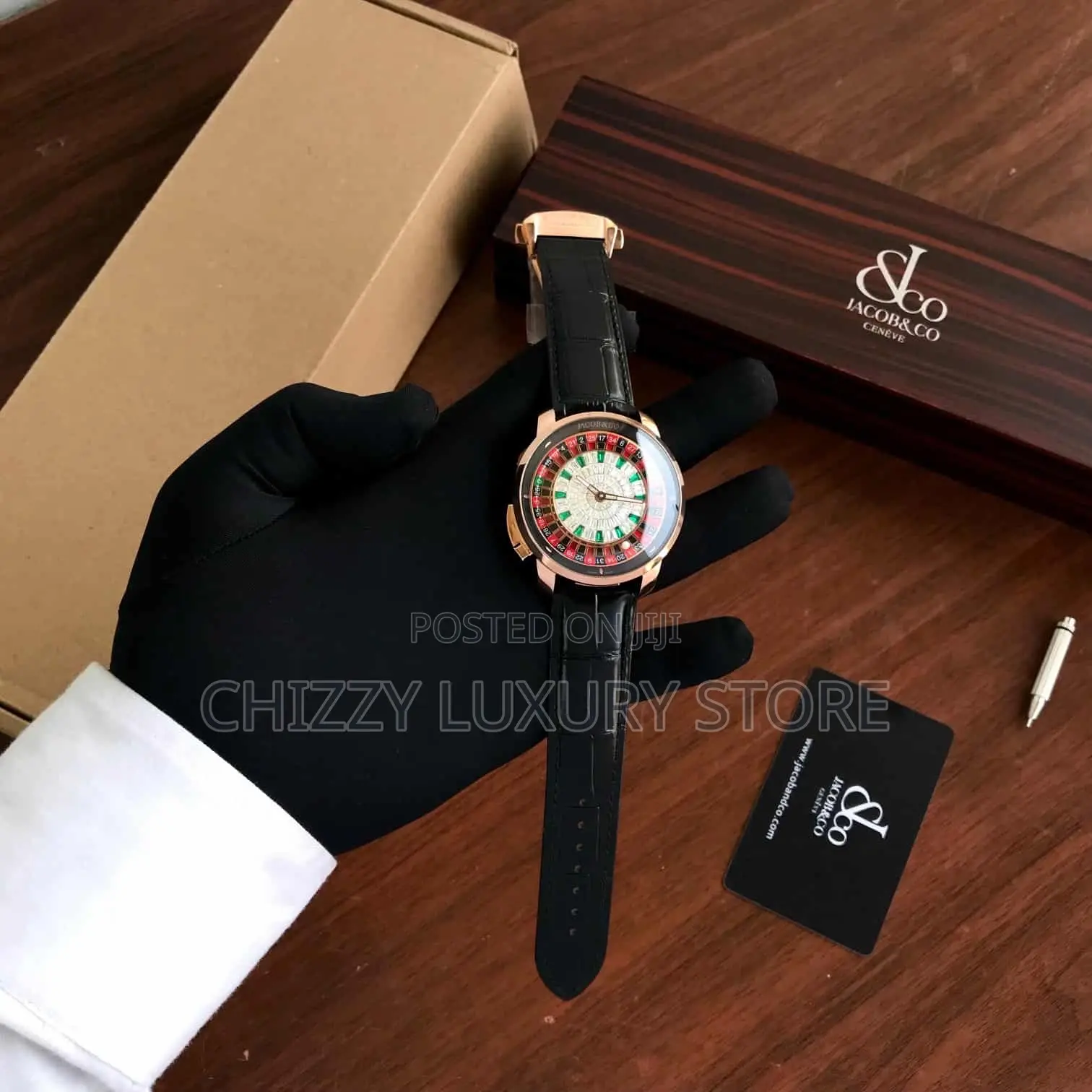 Jacob Co Quality Luxury Men Automatic Engine Wristwatch