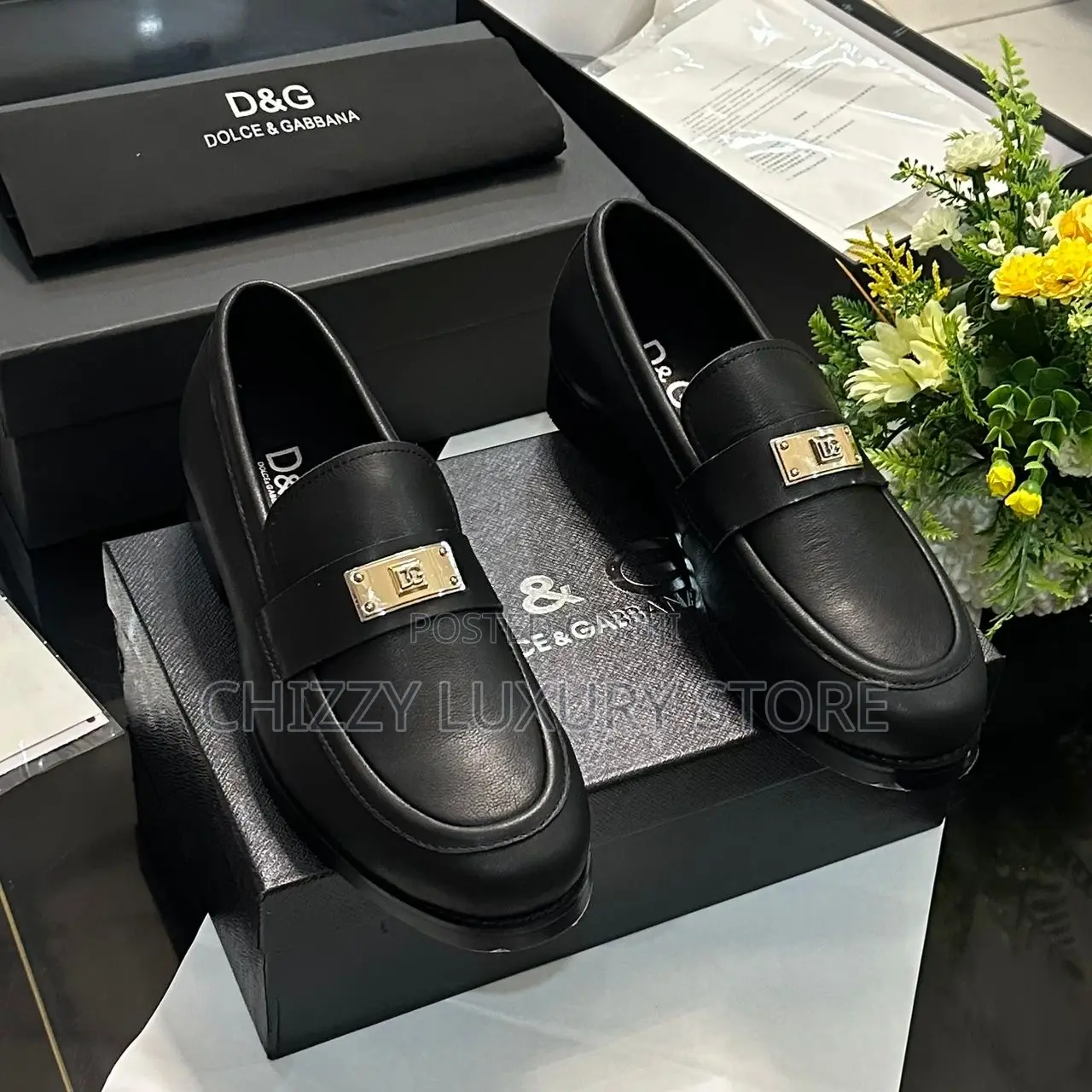 Dolce Gabbana Quality Luxury Men Genuine Leather Shoe