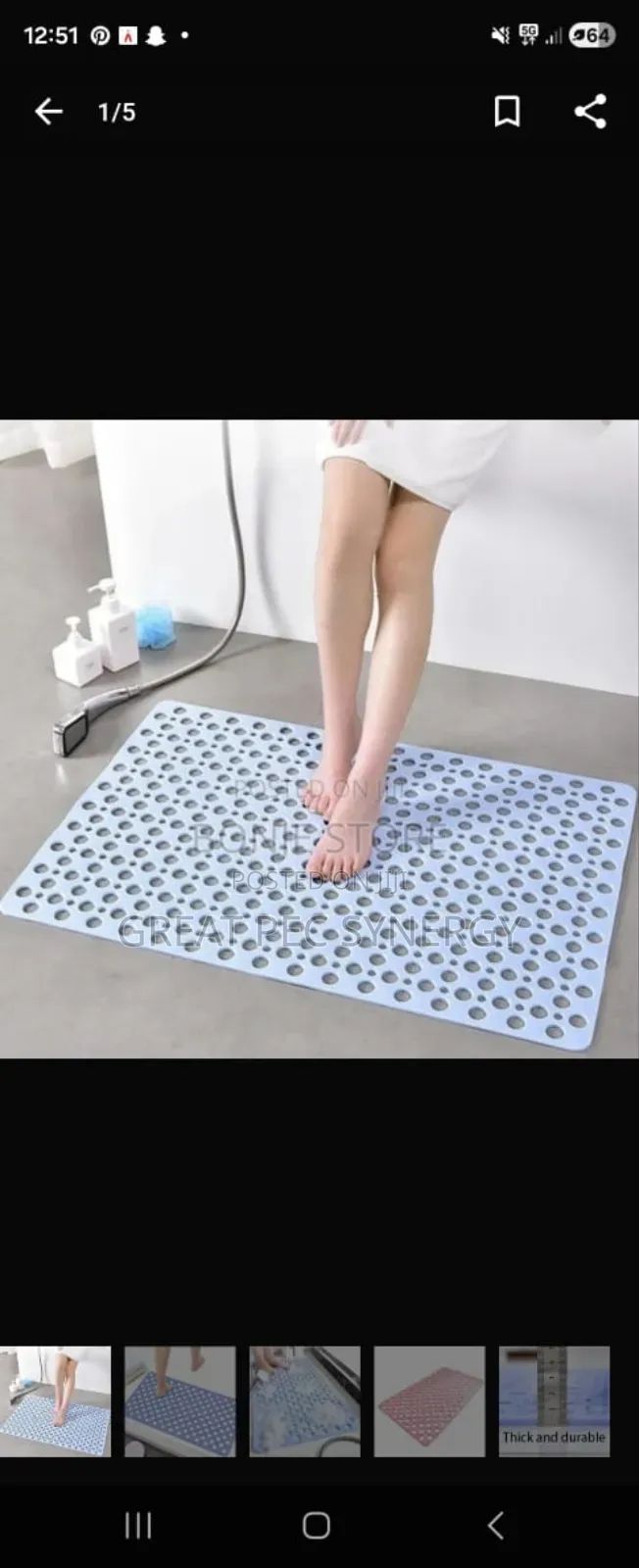 Big Shower Mat - Bath Mat