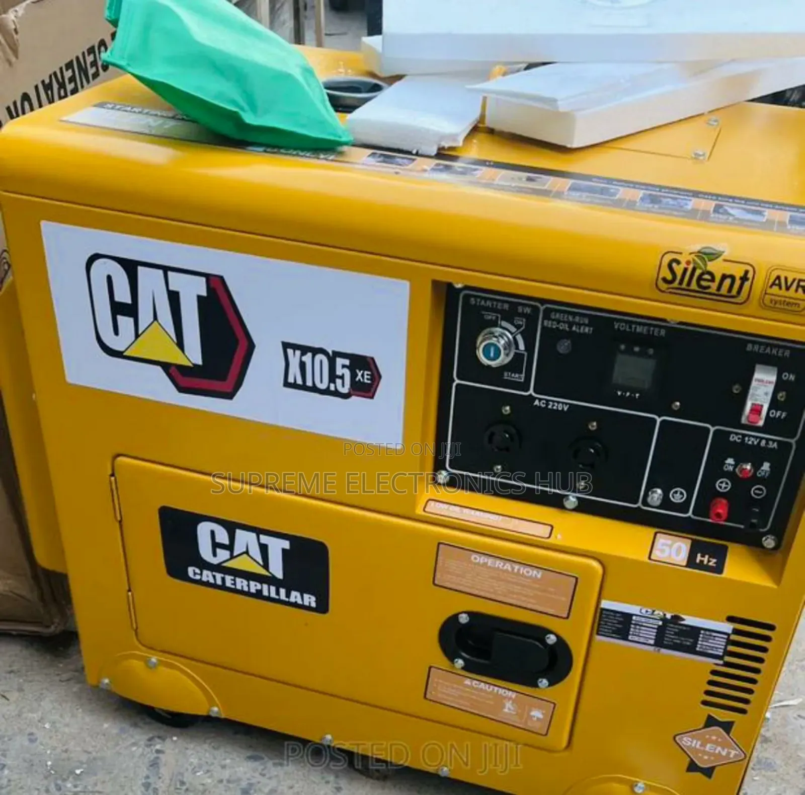 Original 10kva Capacity Cat X10.5 Diesel Soundproof Generator