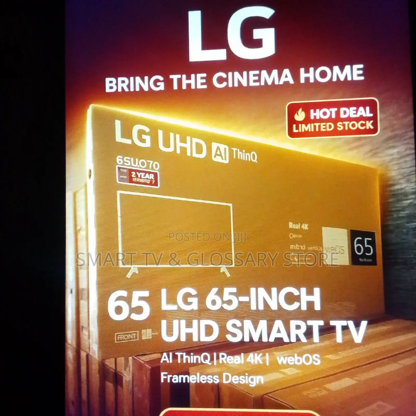 Lg 65 Inches Smart Tv With Breathtaking Visual Gameplay