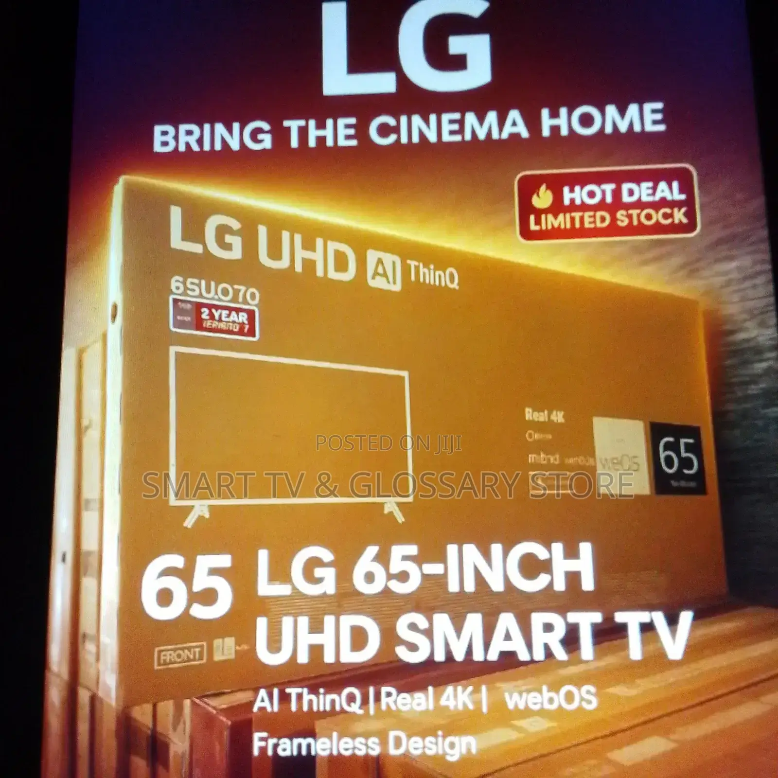 Lg 65 Inches Smart Tv With Upgrading Viewing Experience Ai Thinq