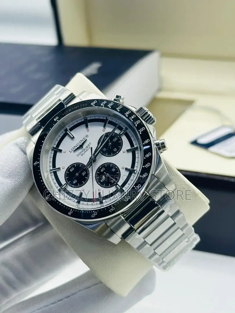 Longines Quality Luxury Men Chain Strap Wristwatch