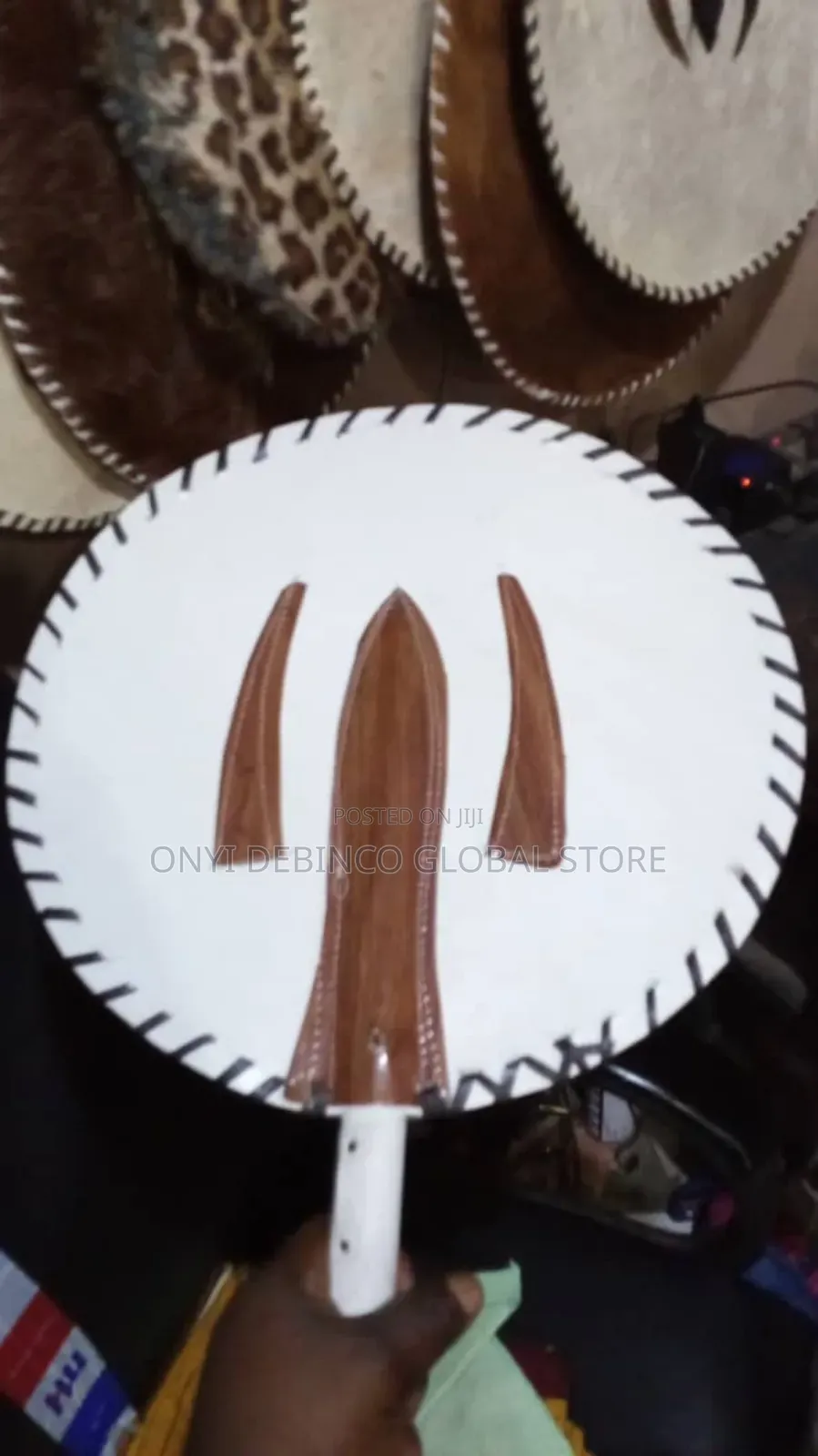 Igbo Cultural Attire for Groom Traditional Wedding or Marriage Handfan