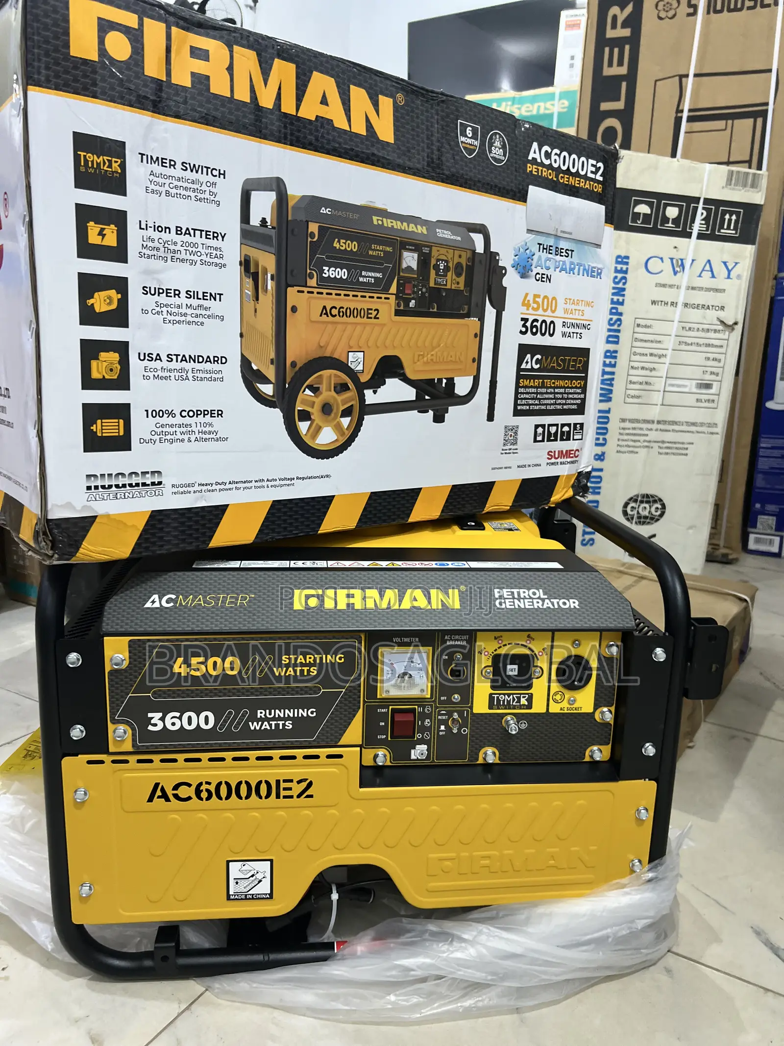 Firman 3.5kva Key Start Petrol Generator – Long Lasting Model
