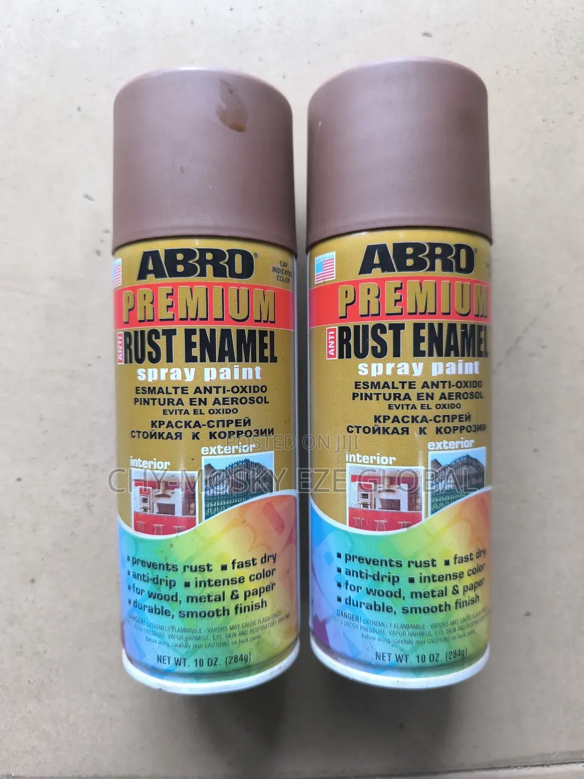 Abro Premium Anti-Rust Enamel Spray Paint