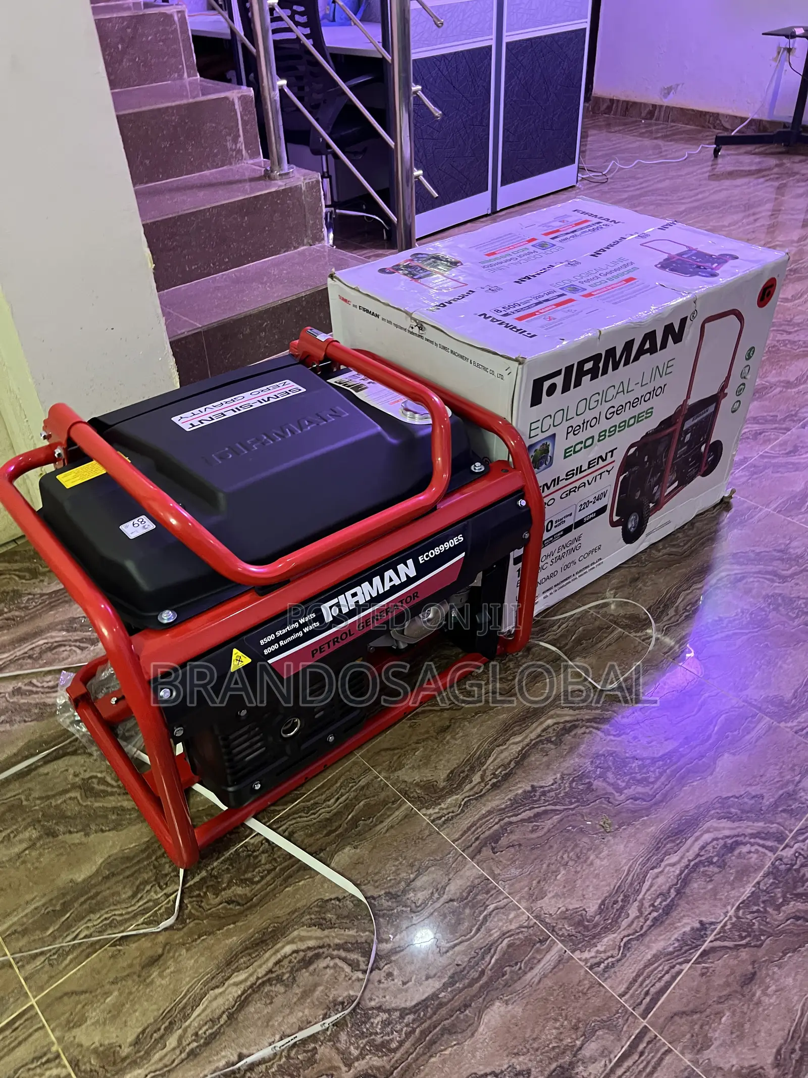 Original Firman 6.0kva Key Start Petrol Generator – Eco8990es Model