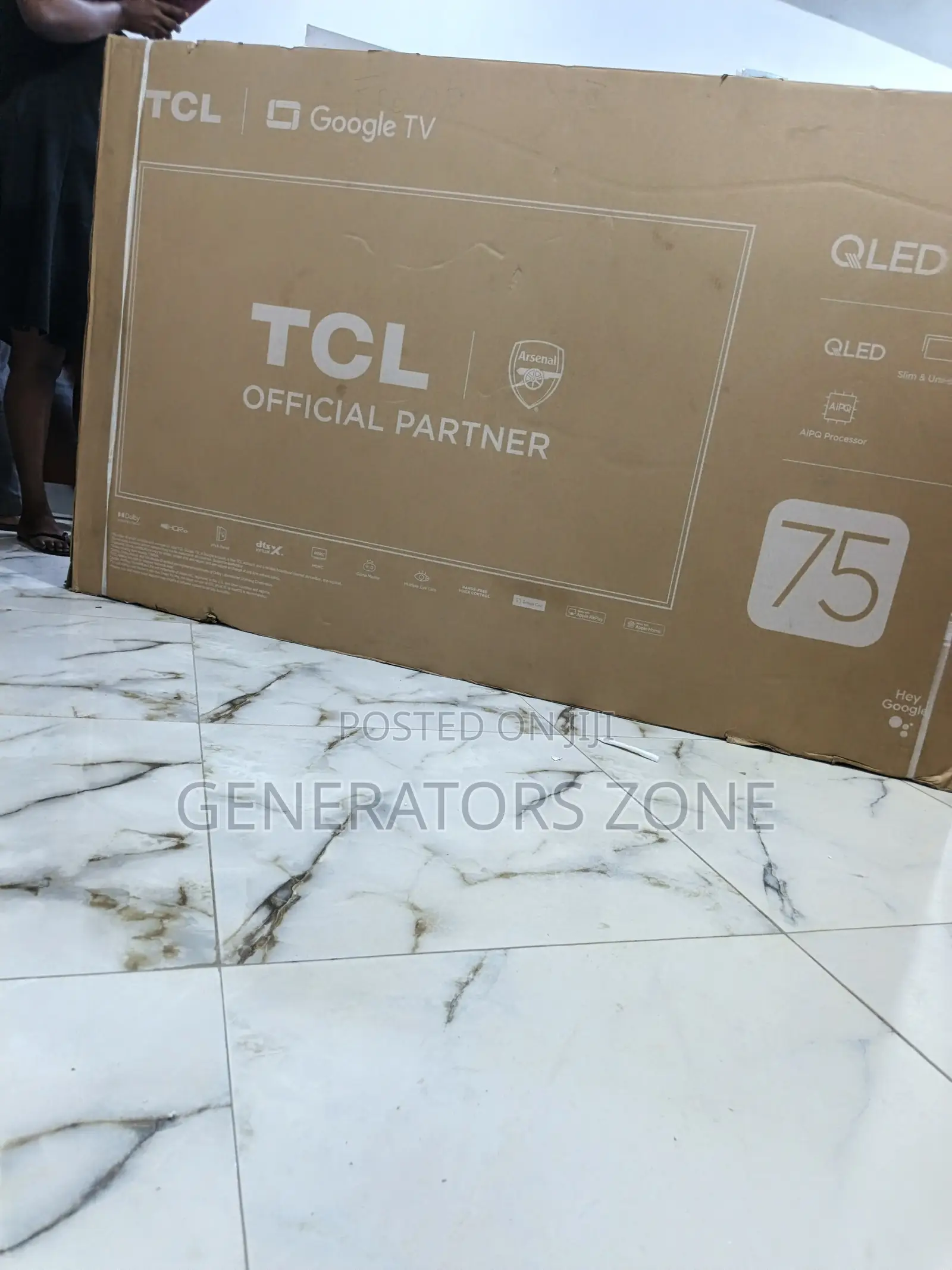 Qled Smart Tv - TCL 75" Model 75p7k Display