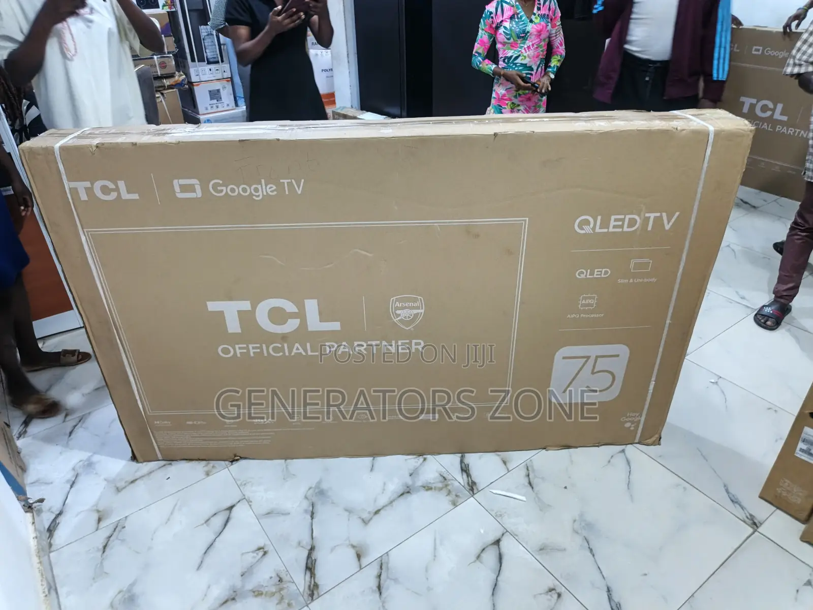 Qled Smart Tv - TCL 75" Model 75p7k Display