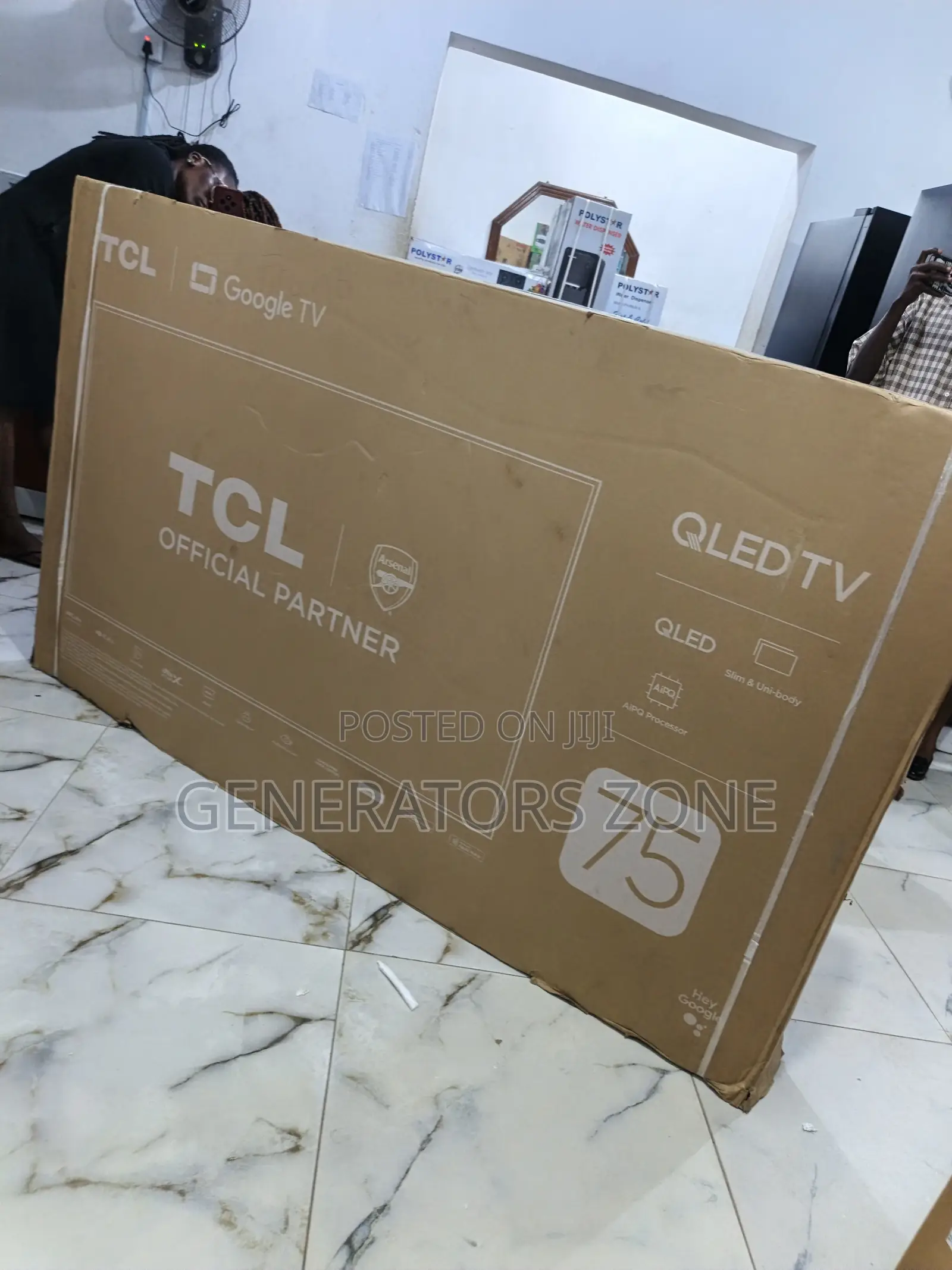 75p7k TCL 75" Qled Television – Modern Design