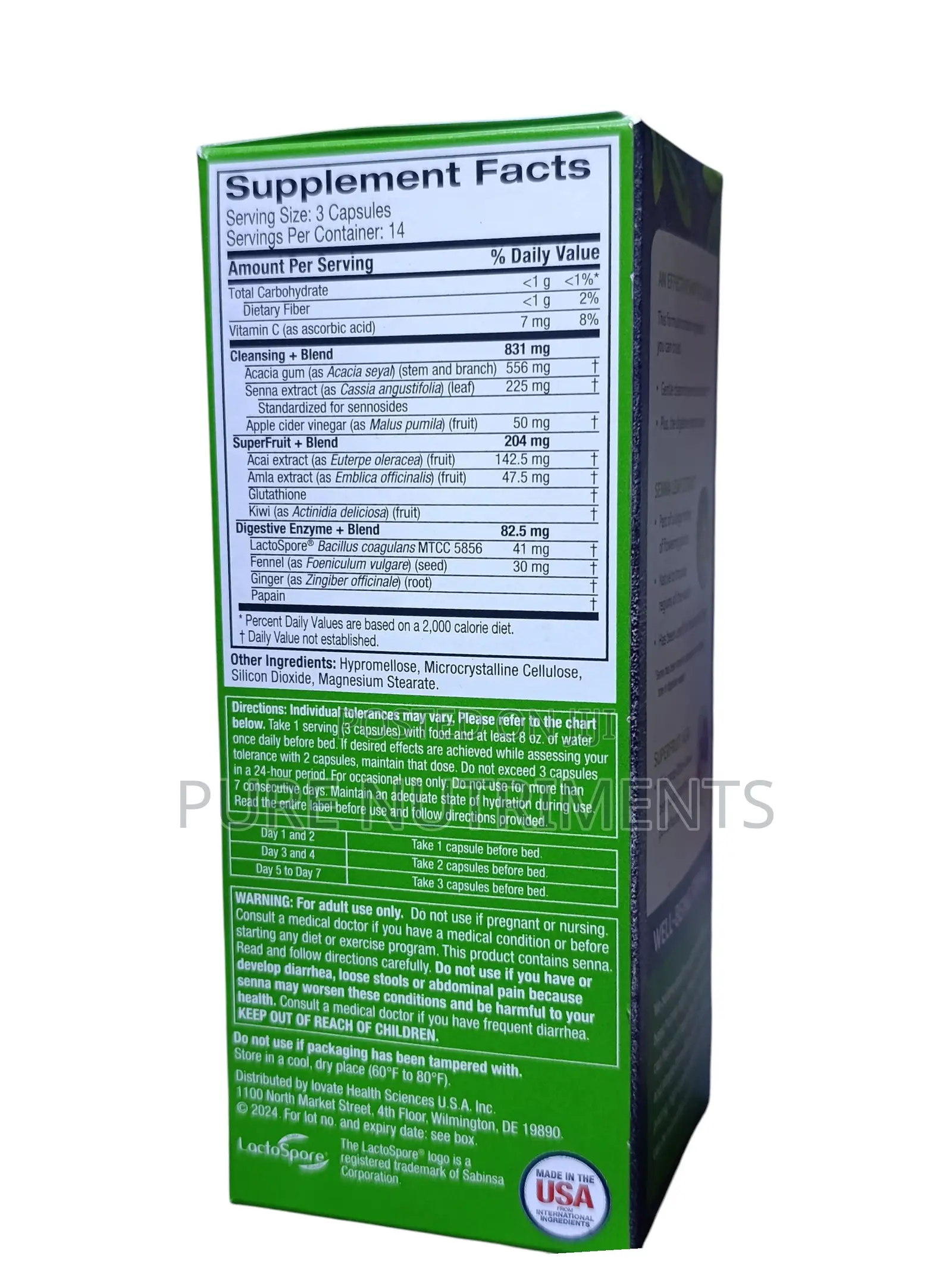 Purely Inspired 7-Day Cleanse – Detox Digestive Support 42 Capsules
