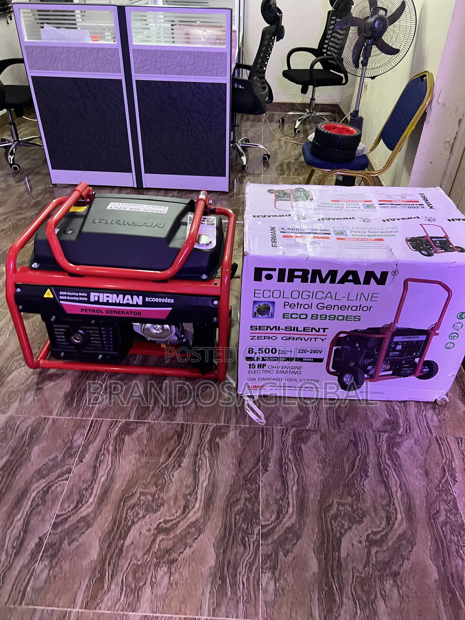 Firman 6.0kva Key Start Petrol Generator – High Efficiency Model