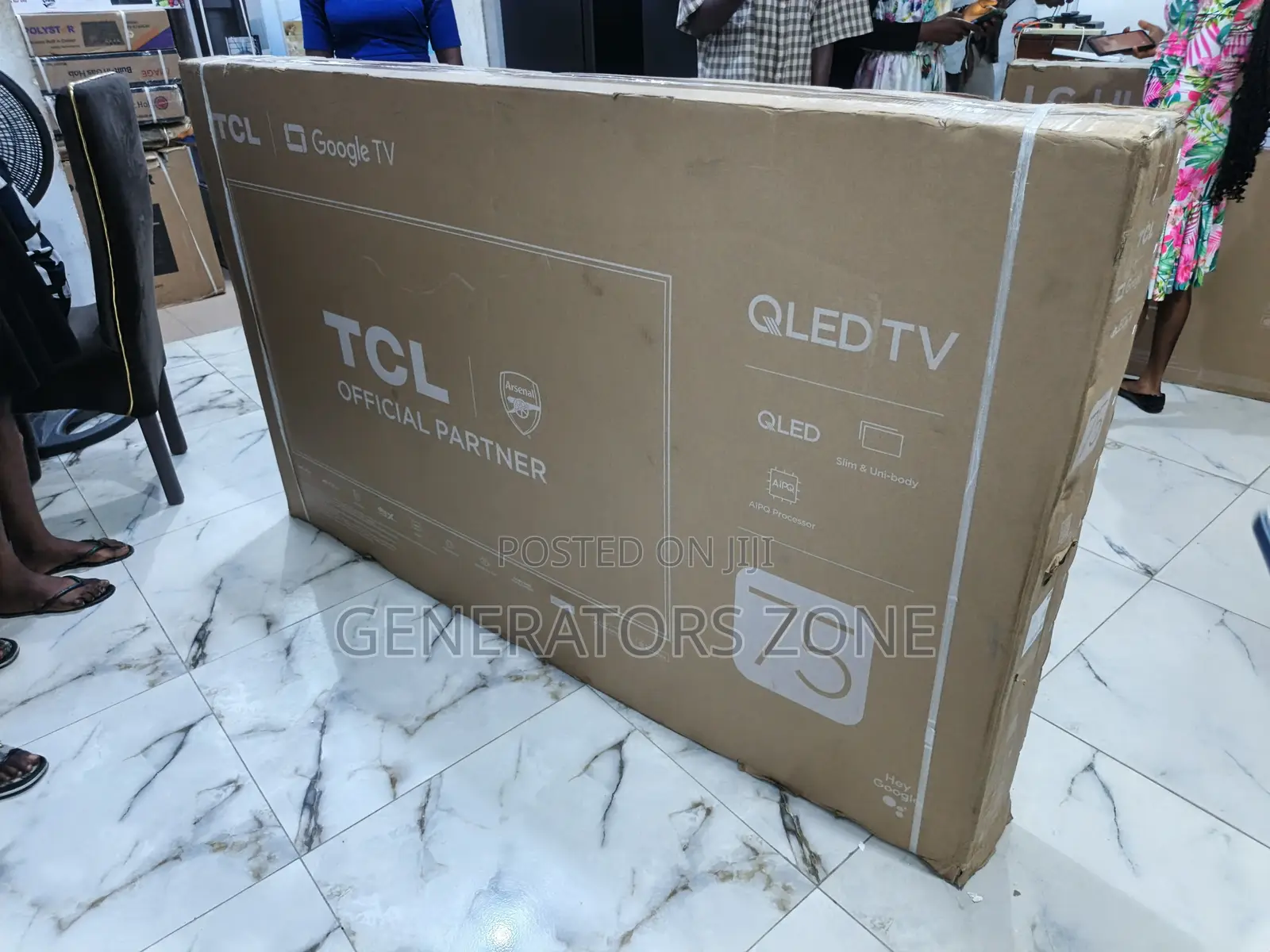 75 Inch TCL 75p7k Smart Qled – Sleek Flat Screen