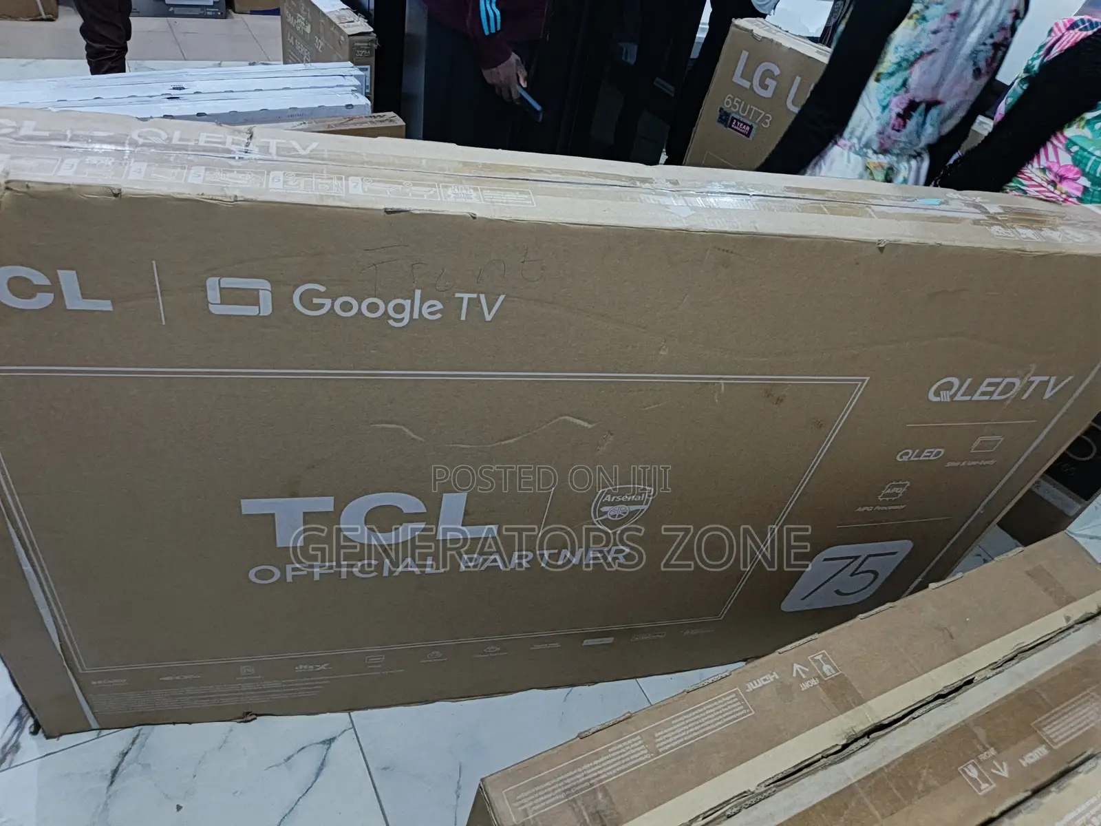 75 Inch TCL 75p7k Smart Qled – Sleek Flat Screen