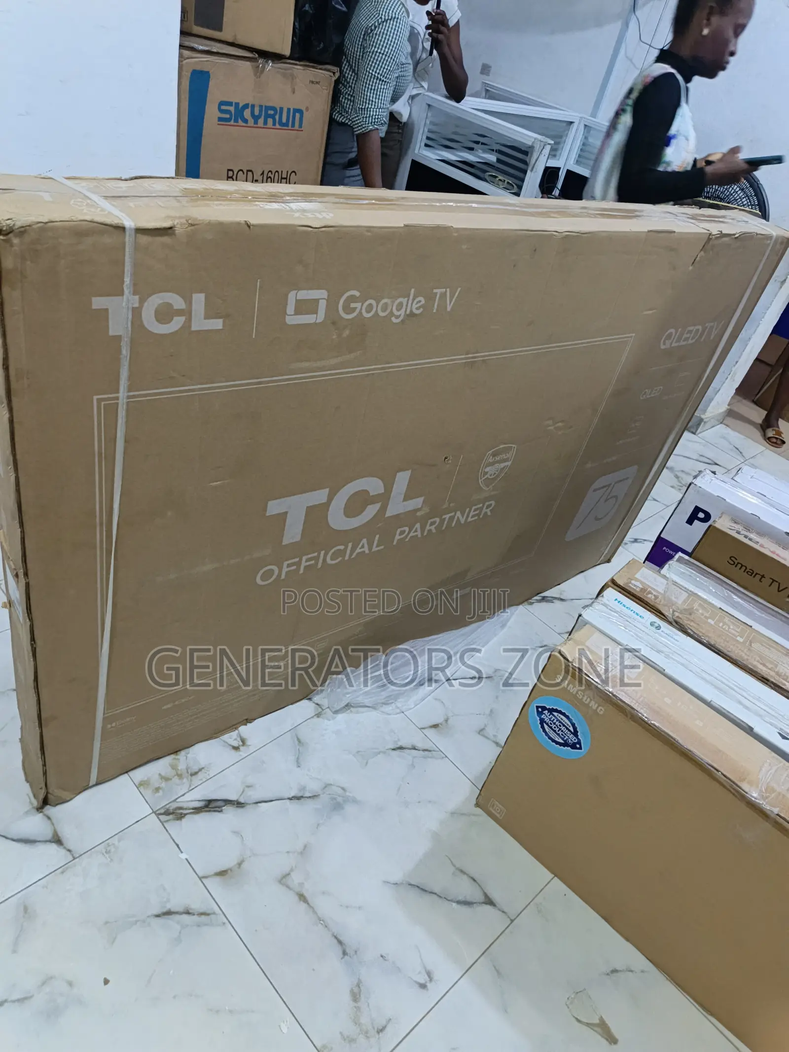 75 Inch TCL Smart Qled (75p7k) – Sleek Bezel-Less Design