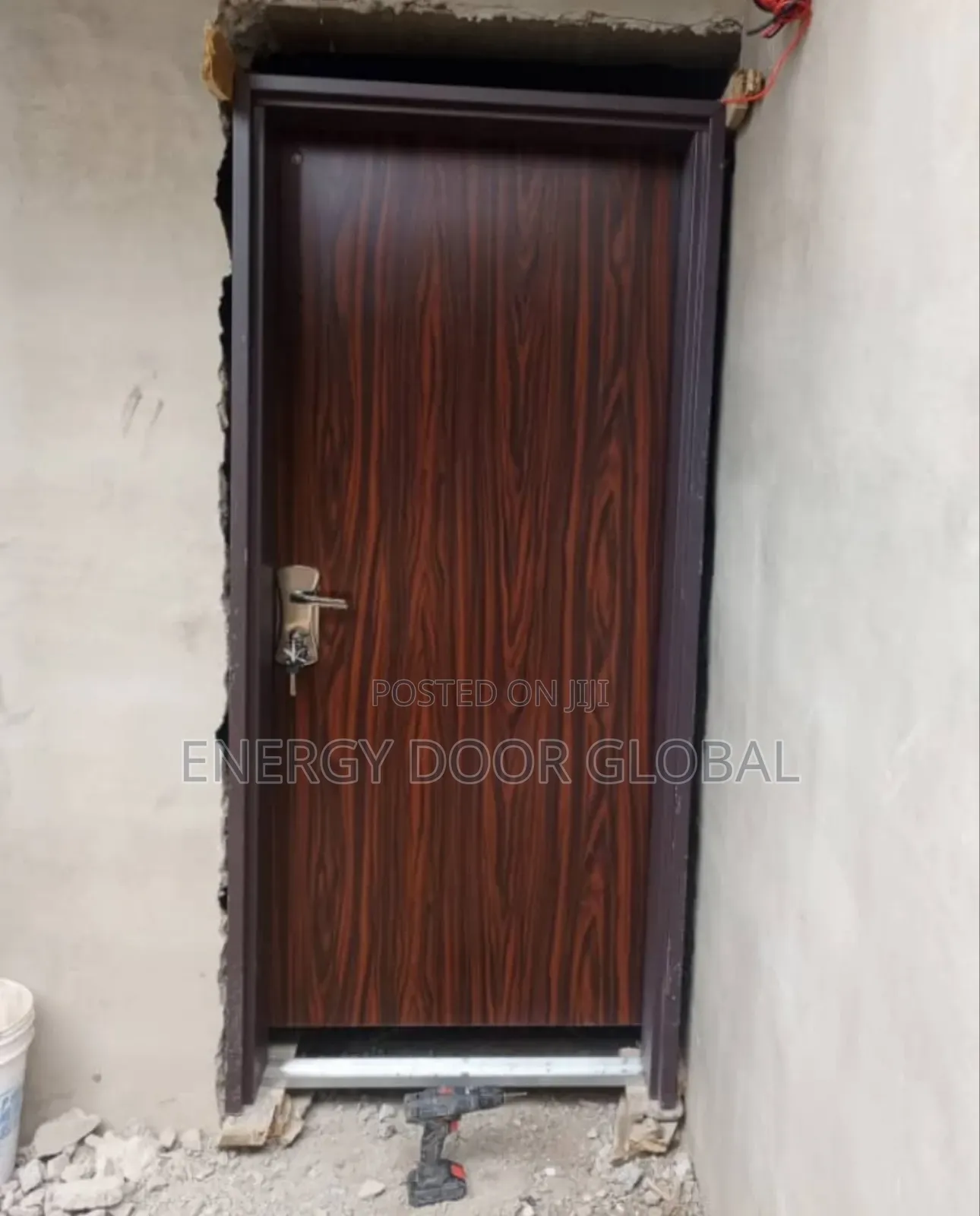 High- Tech Isreali Wood Strap Coloured Galvanised Security 3ft Door