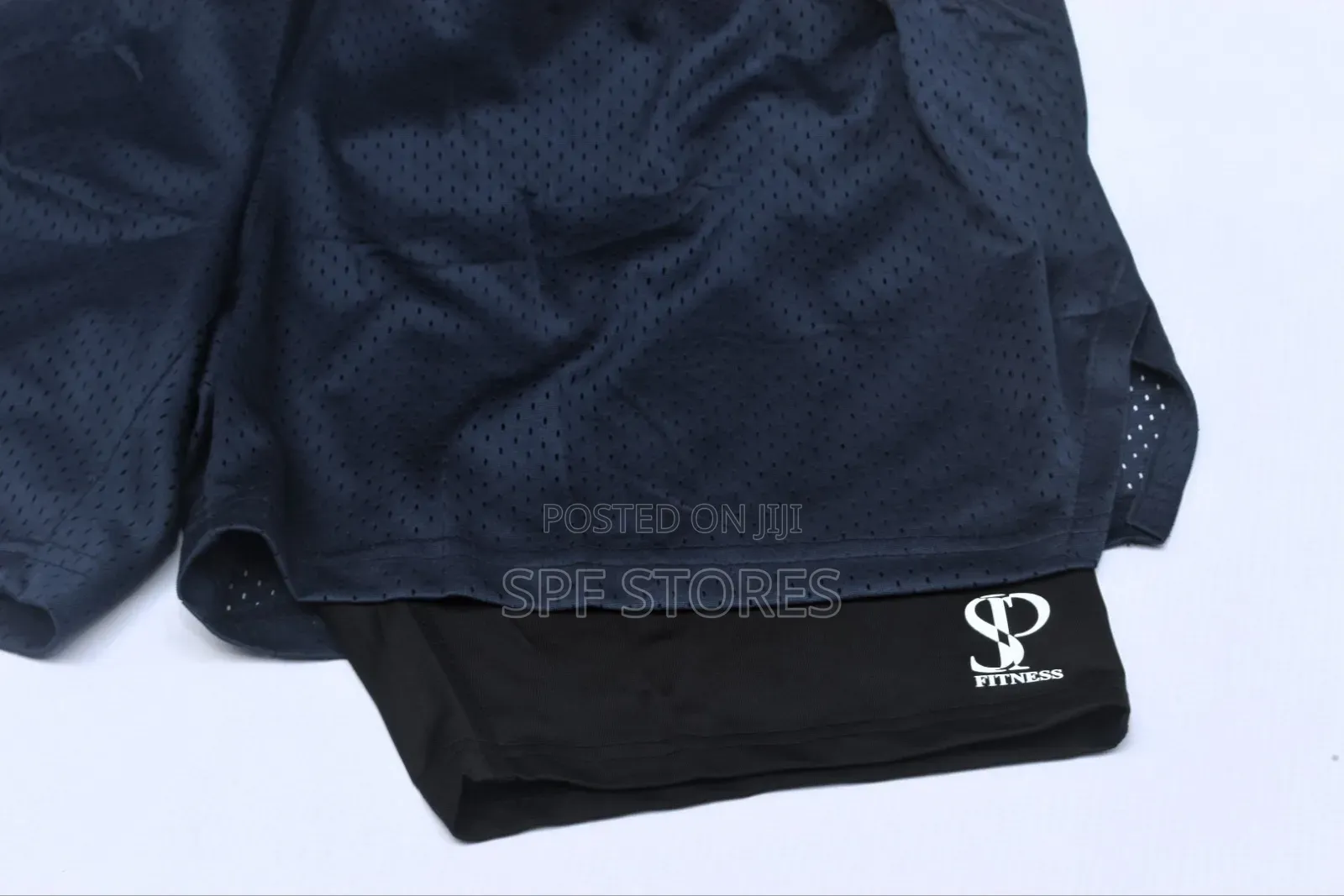 Sp Fitness Blue Colour Short With Inner Tight