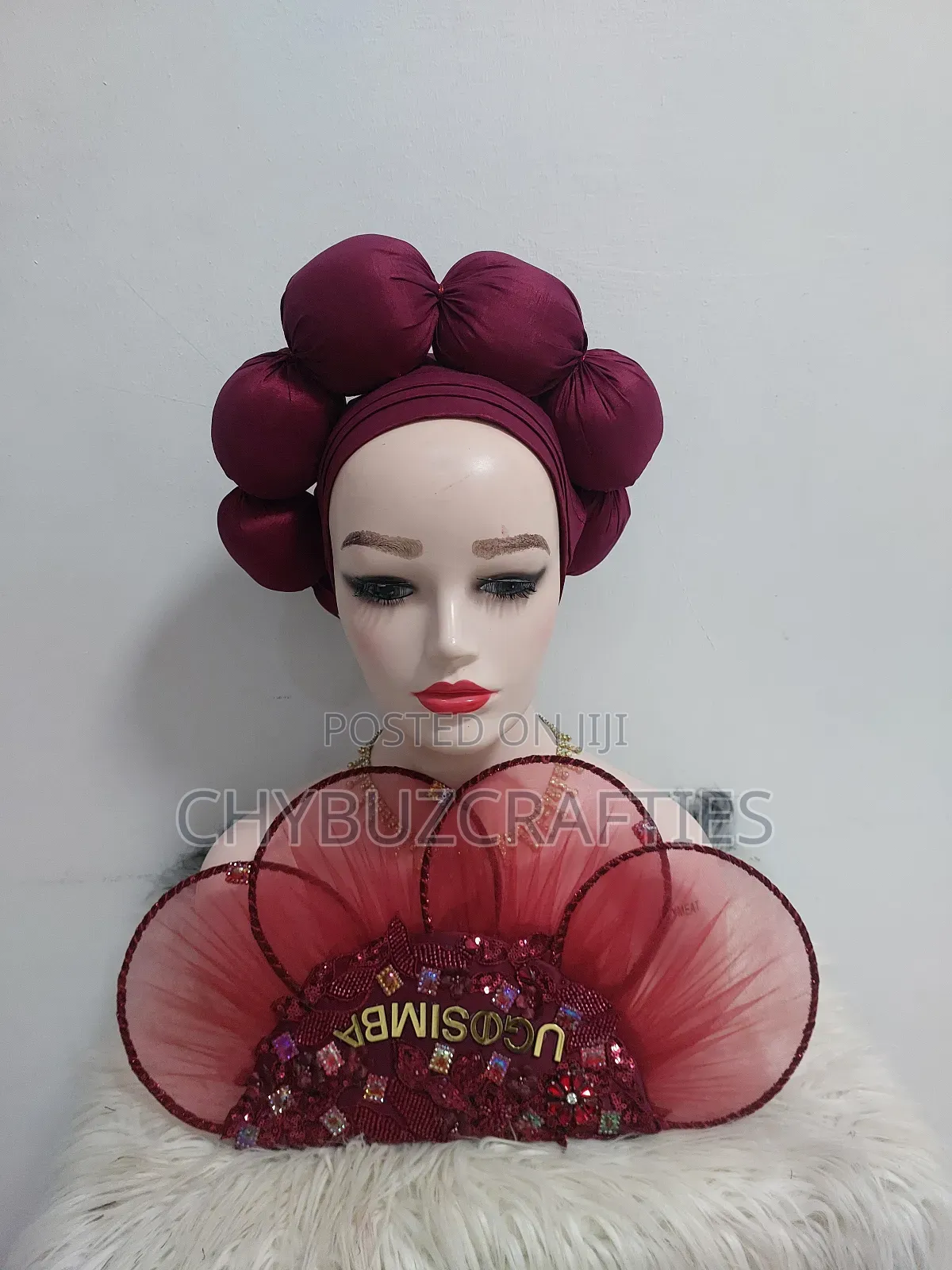 Wine Color Turban