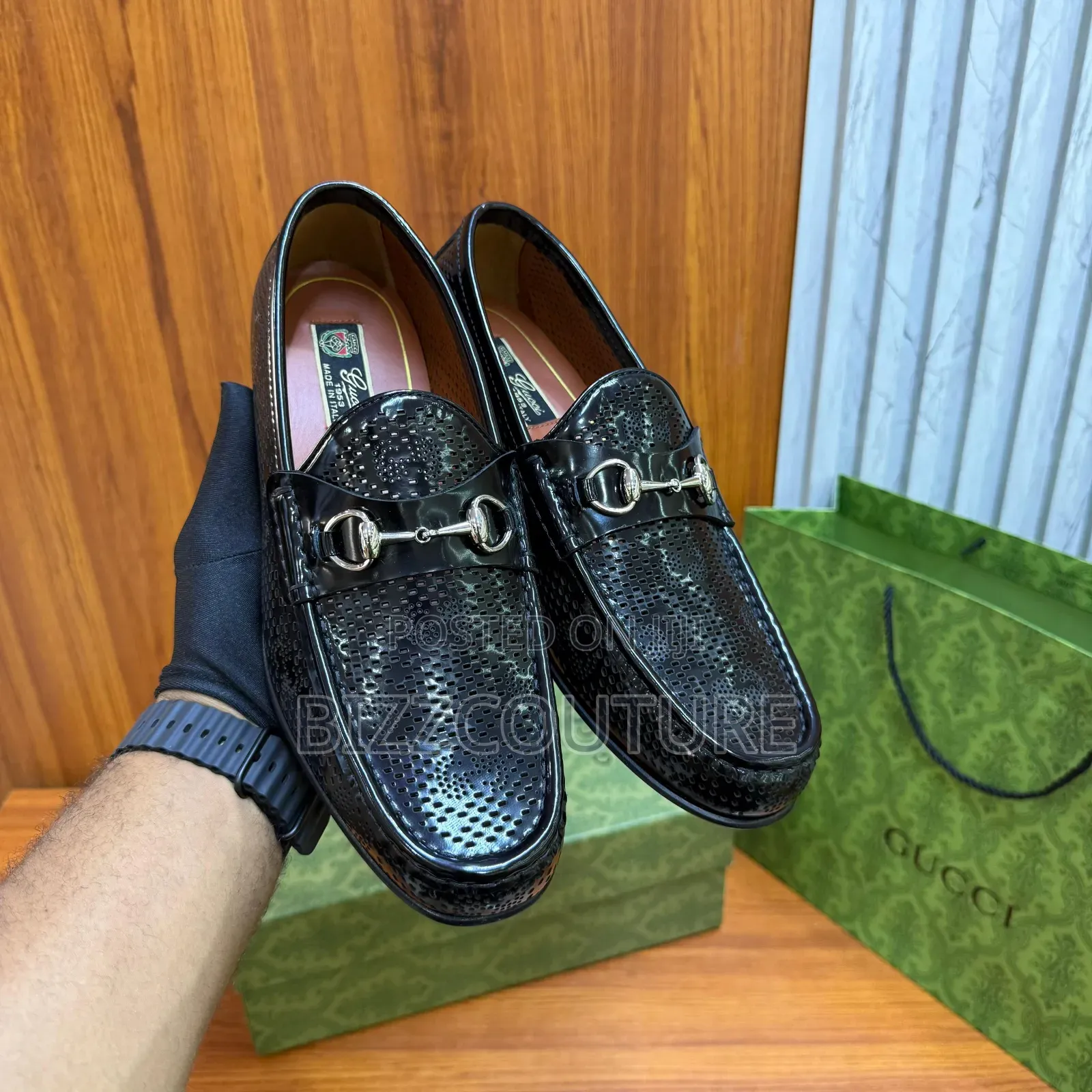 Original Gucci Leather Loafers Available in Store