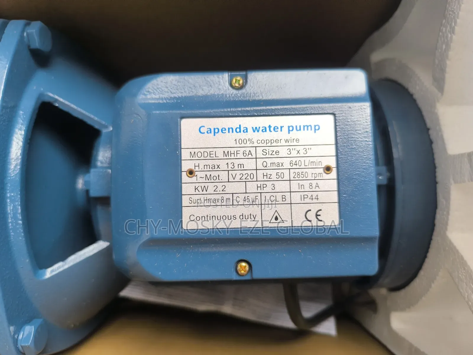 3" Capenda Electric Surface Water Pumping Machine (3hp)